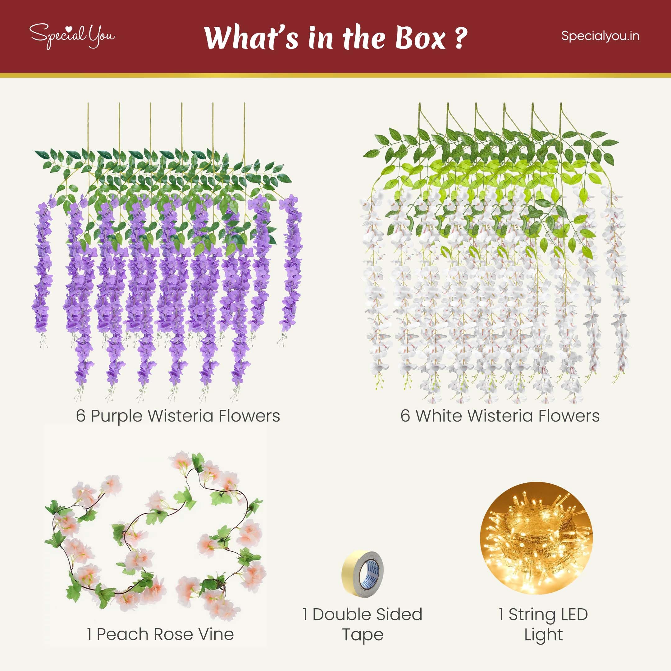 Wisteria Floral Decor