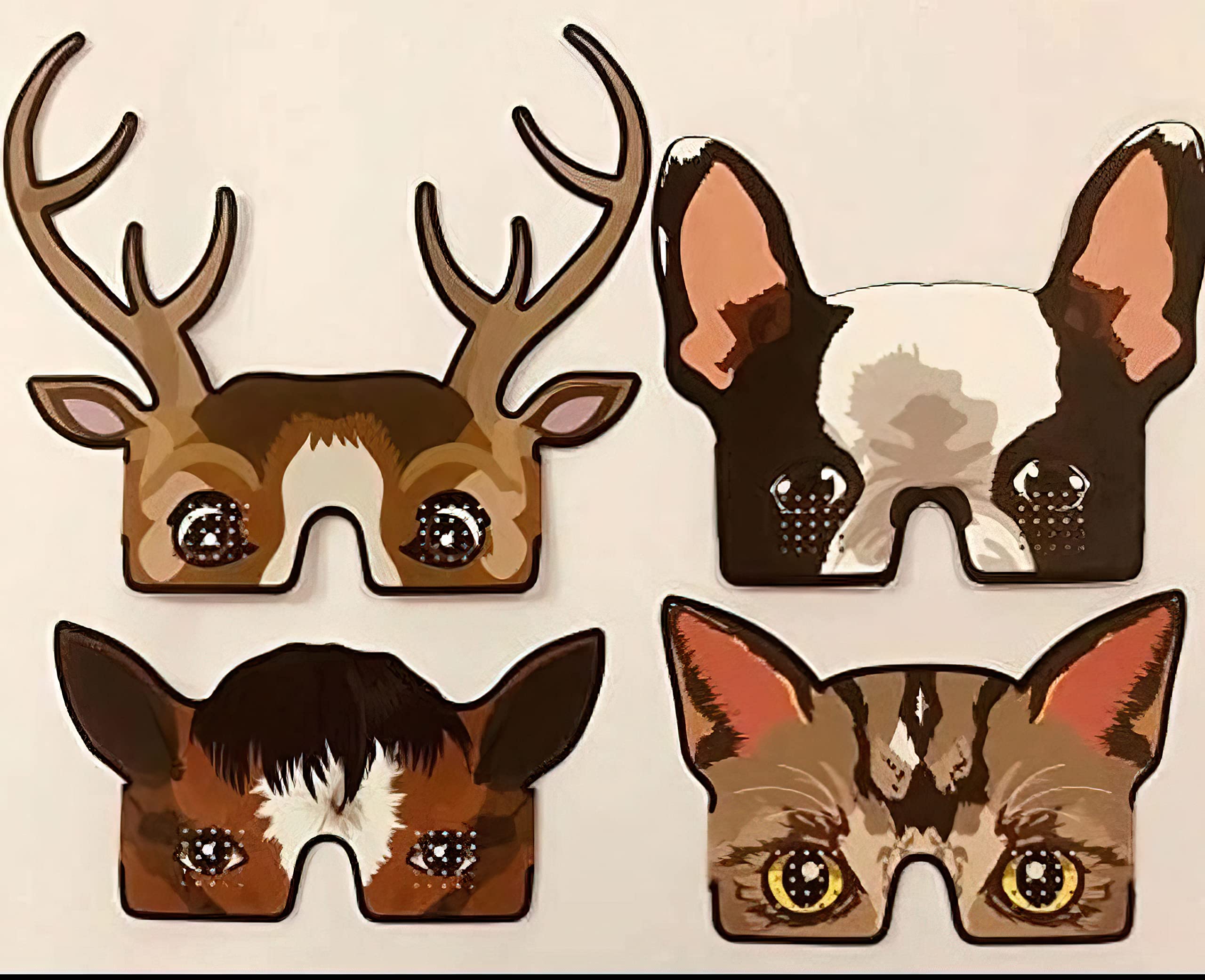 Jungle Theme Animal face mask for Kids Photo Props