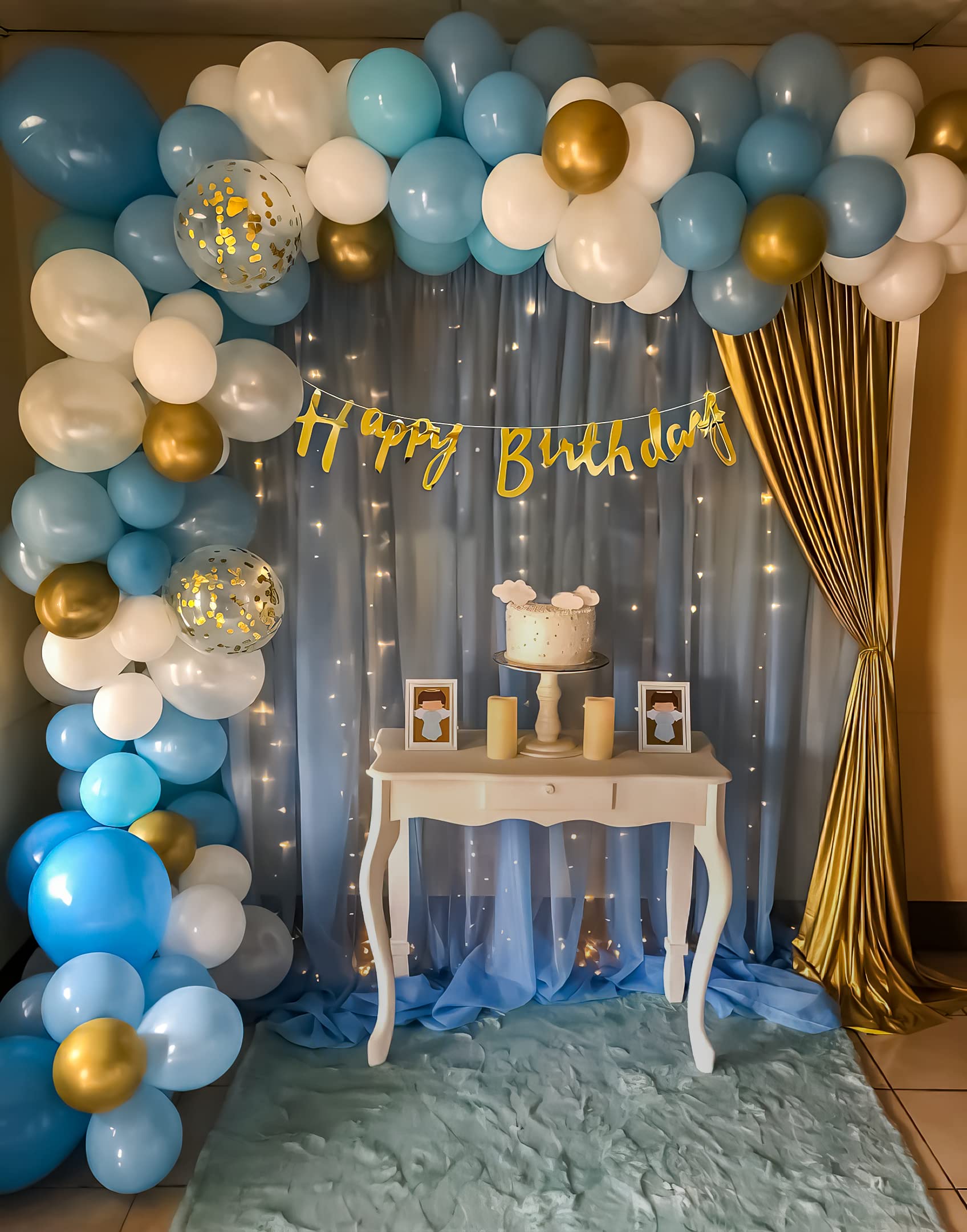 blue theme decorations