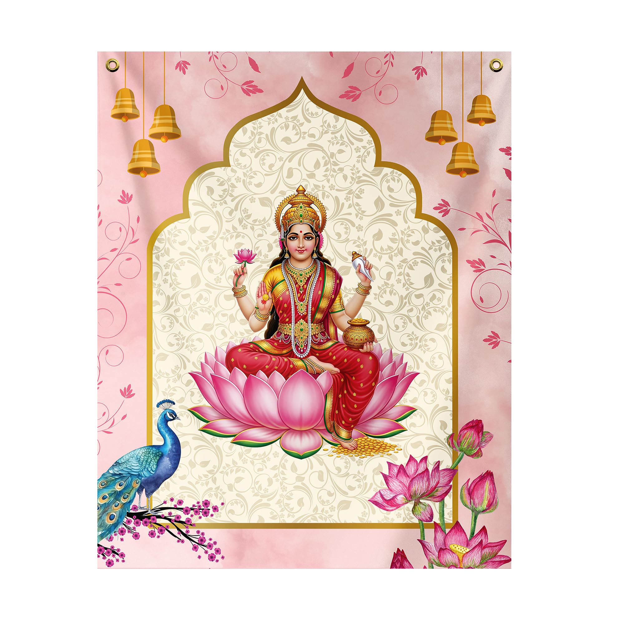 Laxmi Ji Backdrop for Diwali