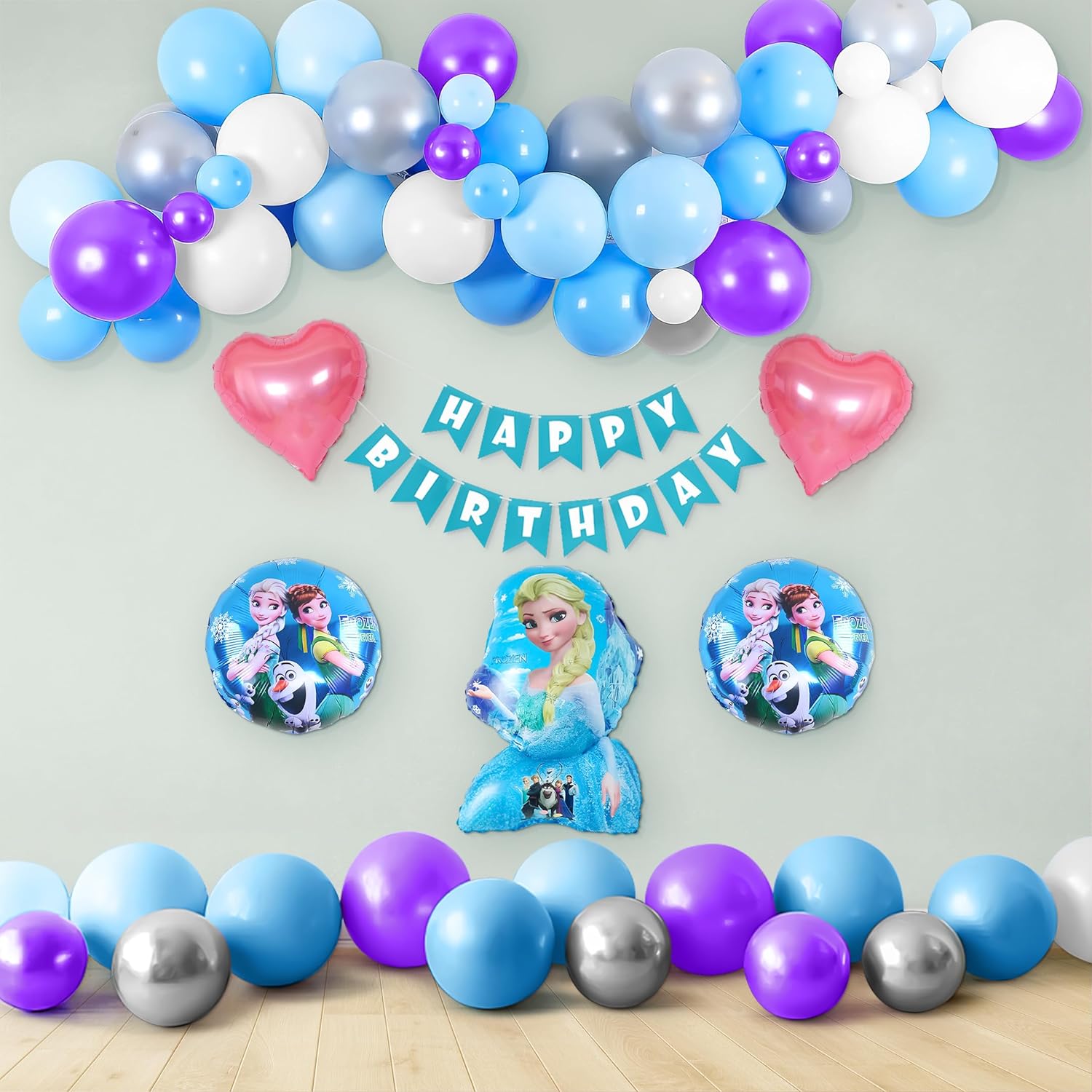 Frozen-themed DIY Birthday Decoration Kit For Girls