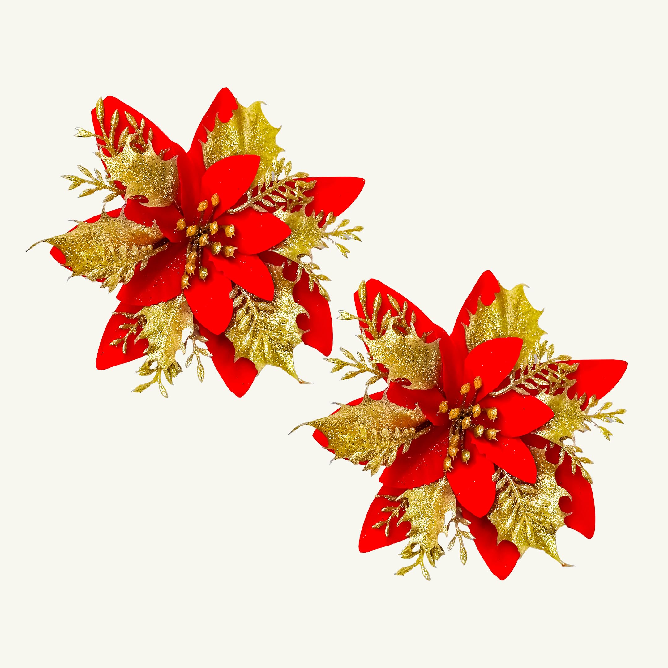 artificial poinsettias flowers