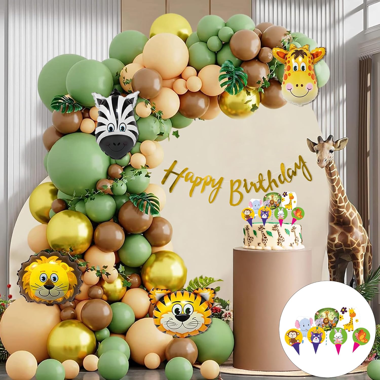 Jungle Theme Birthday Decoration kit