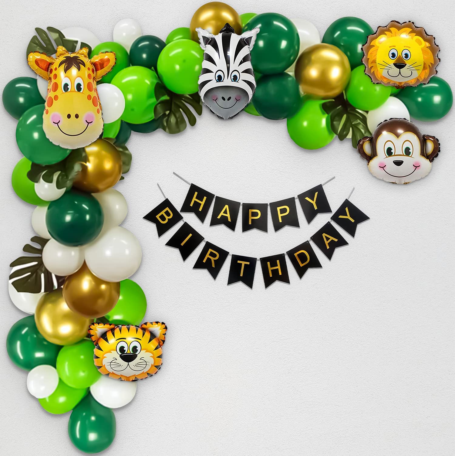 Jungle Theme DIY Birthday Decoration Set