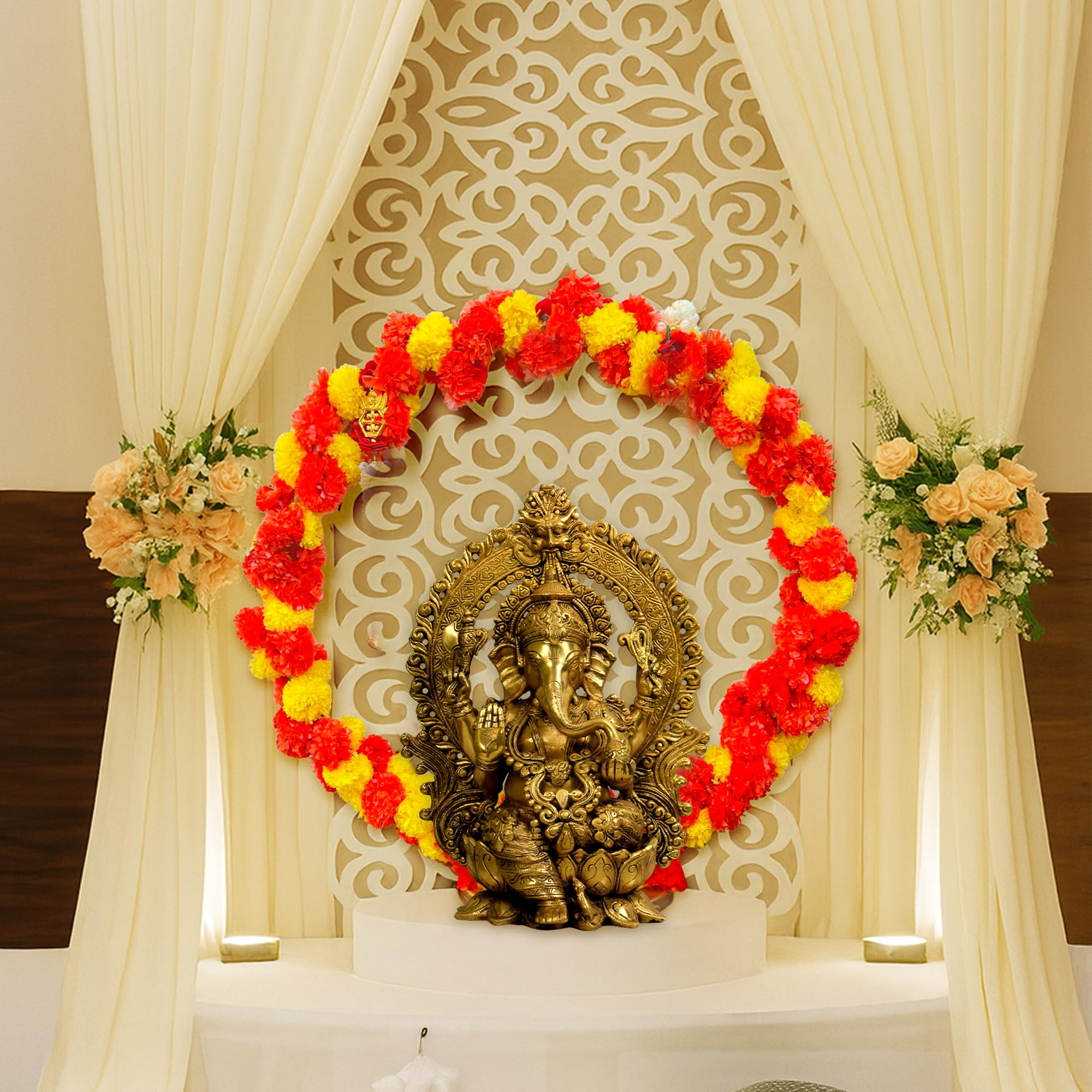 PVC Stand Ganpati Decor
