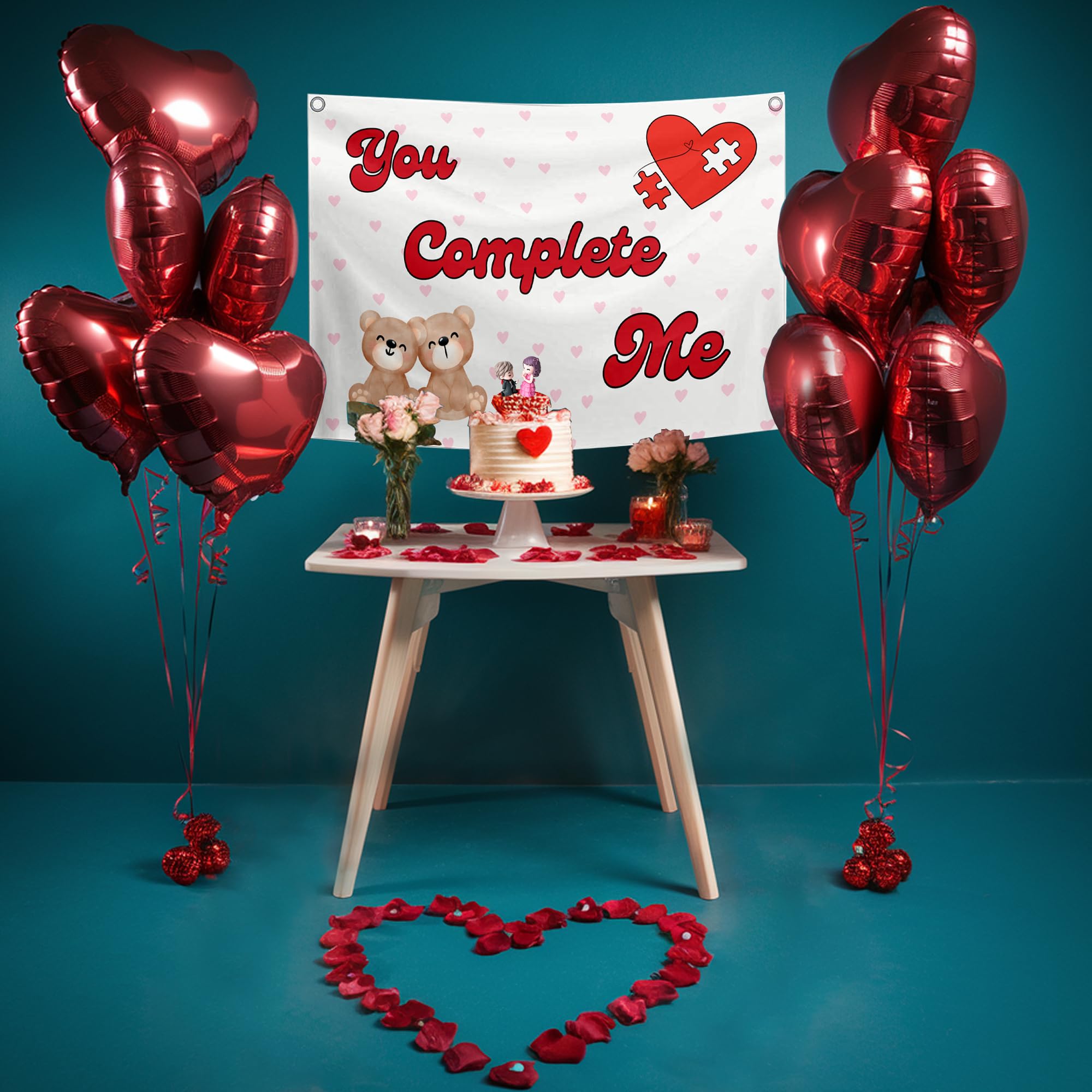 Red Heart Foil Balloon combo