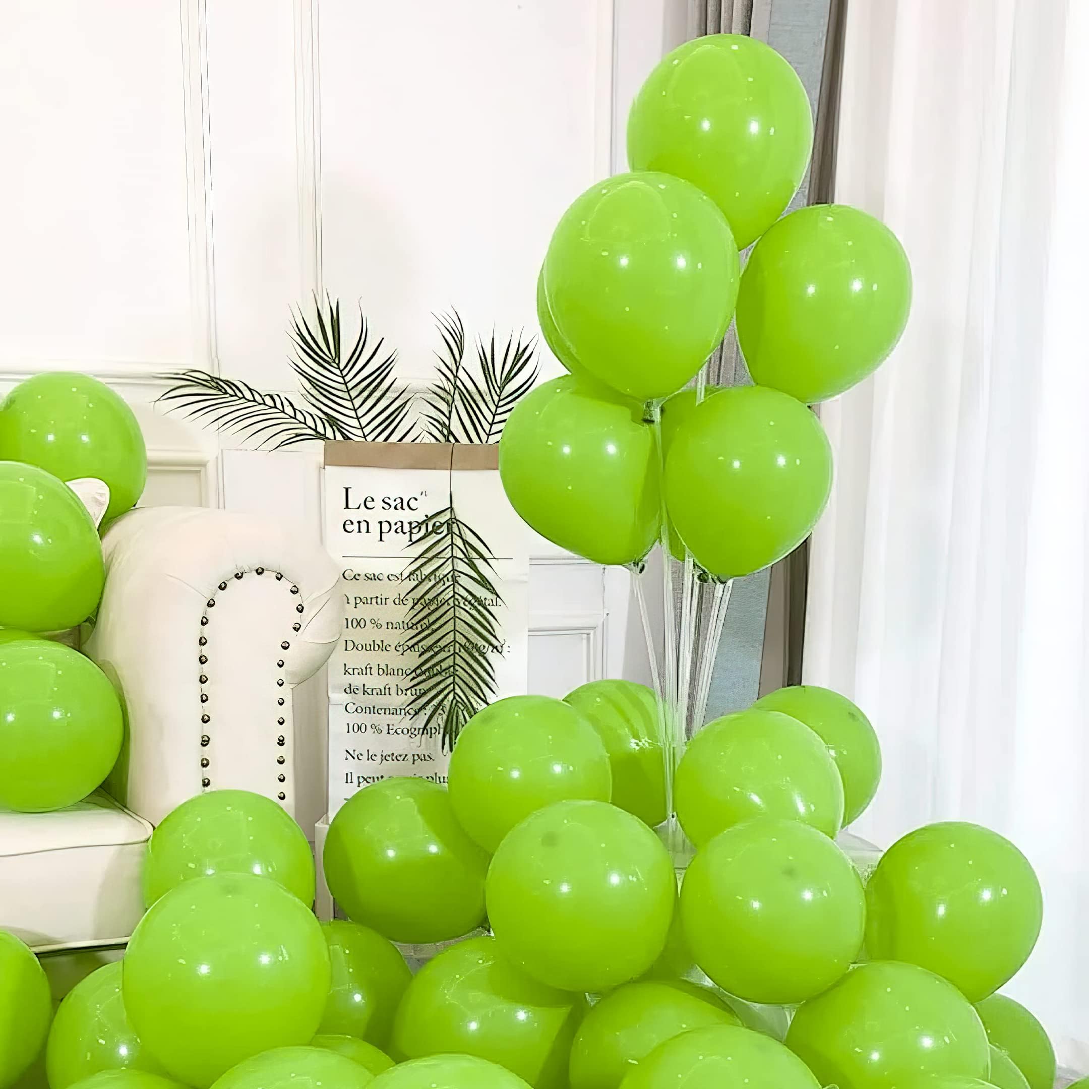 green balloons