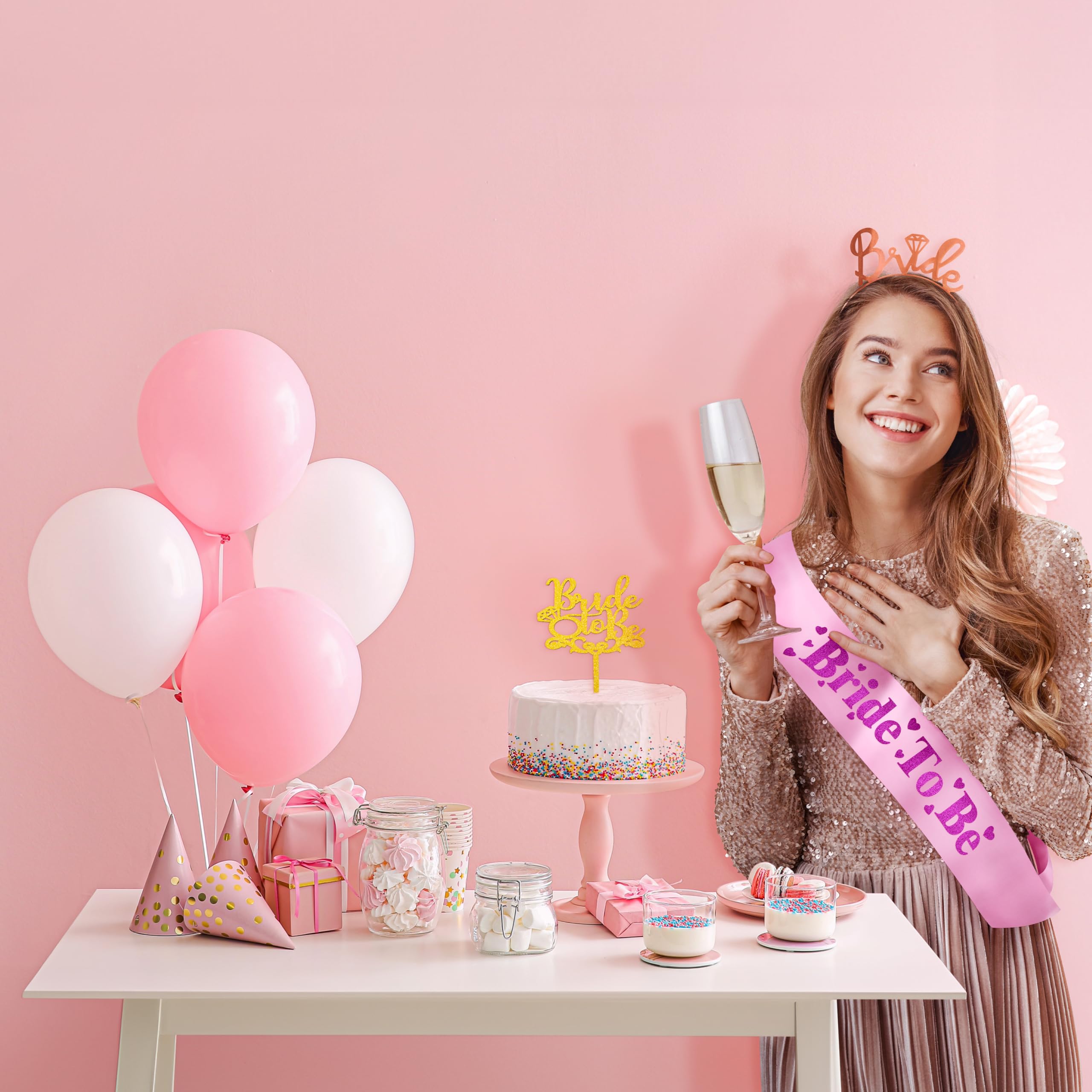 Bride to be Sash, Crown & Cake topper