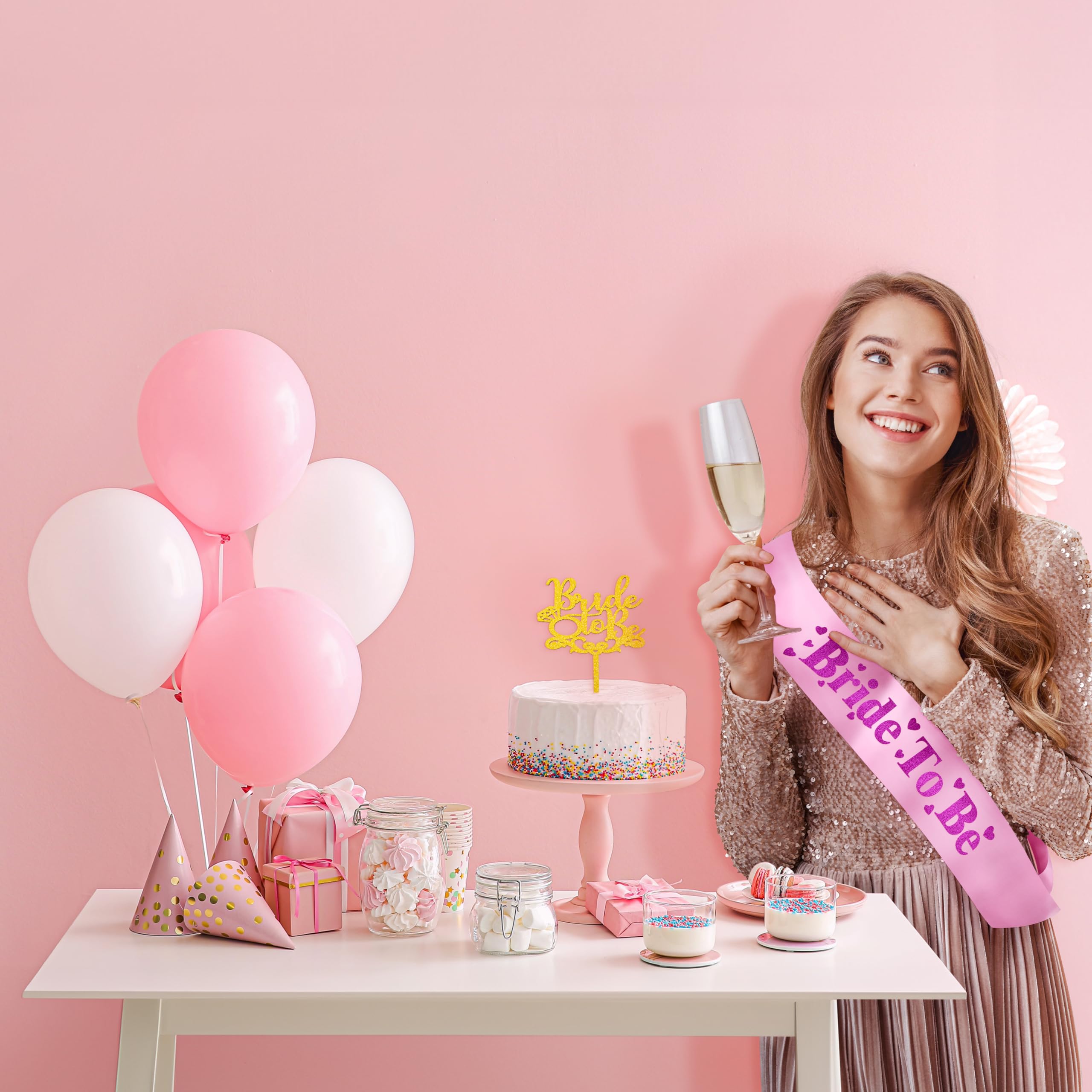 Bride to Be Sash and Cake Topper