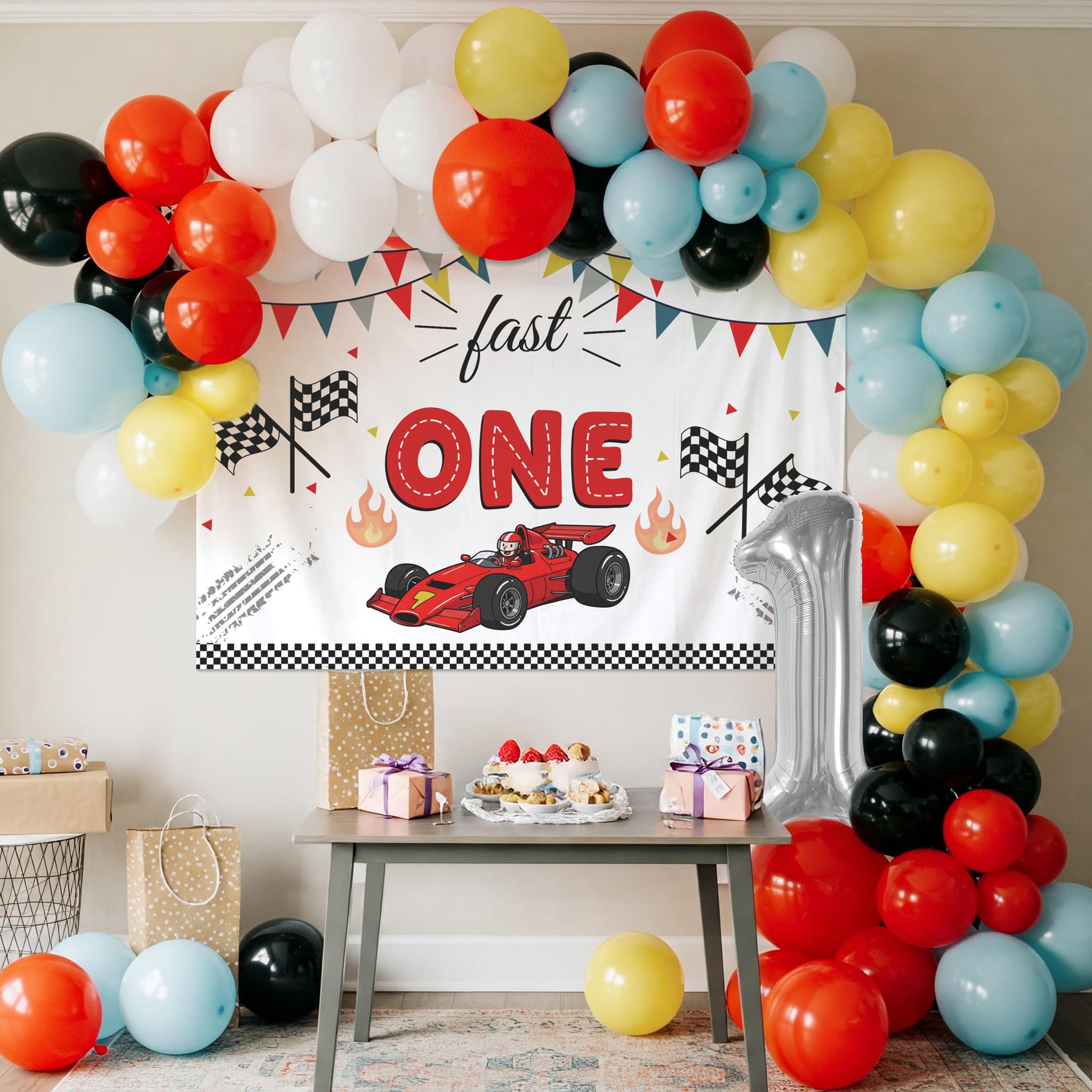Car Theme Decoration for Birthday-54pcs