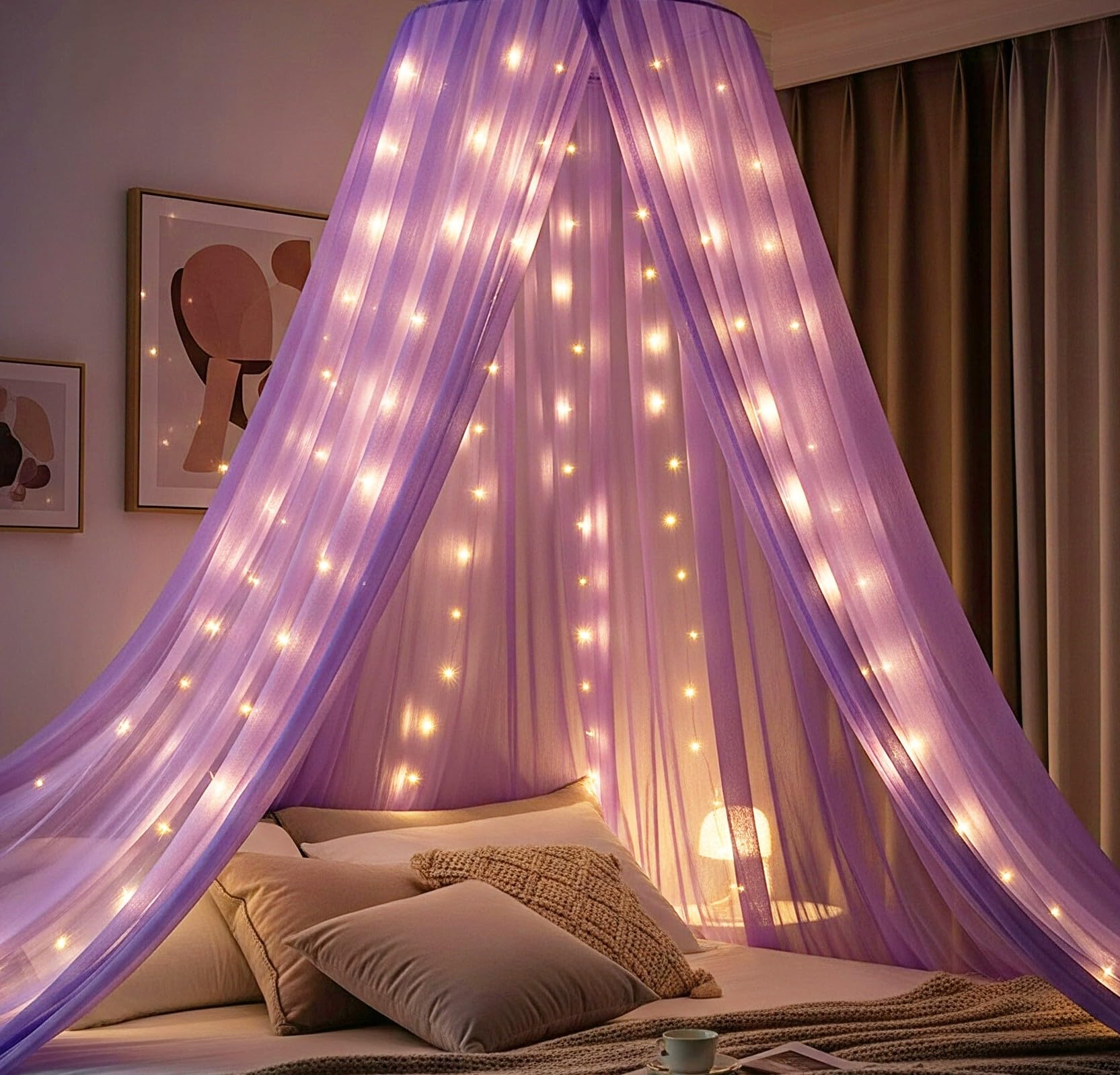 Lavender Canopy Decor