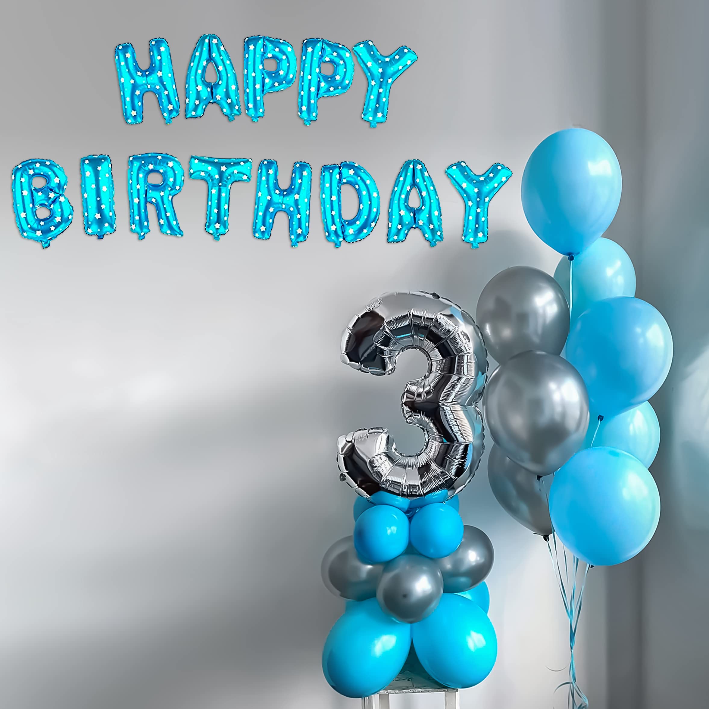 Charming Sky Colors DIY 3 NO. Birthday Kit