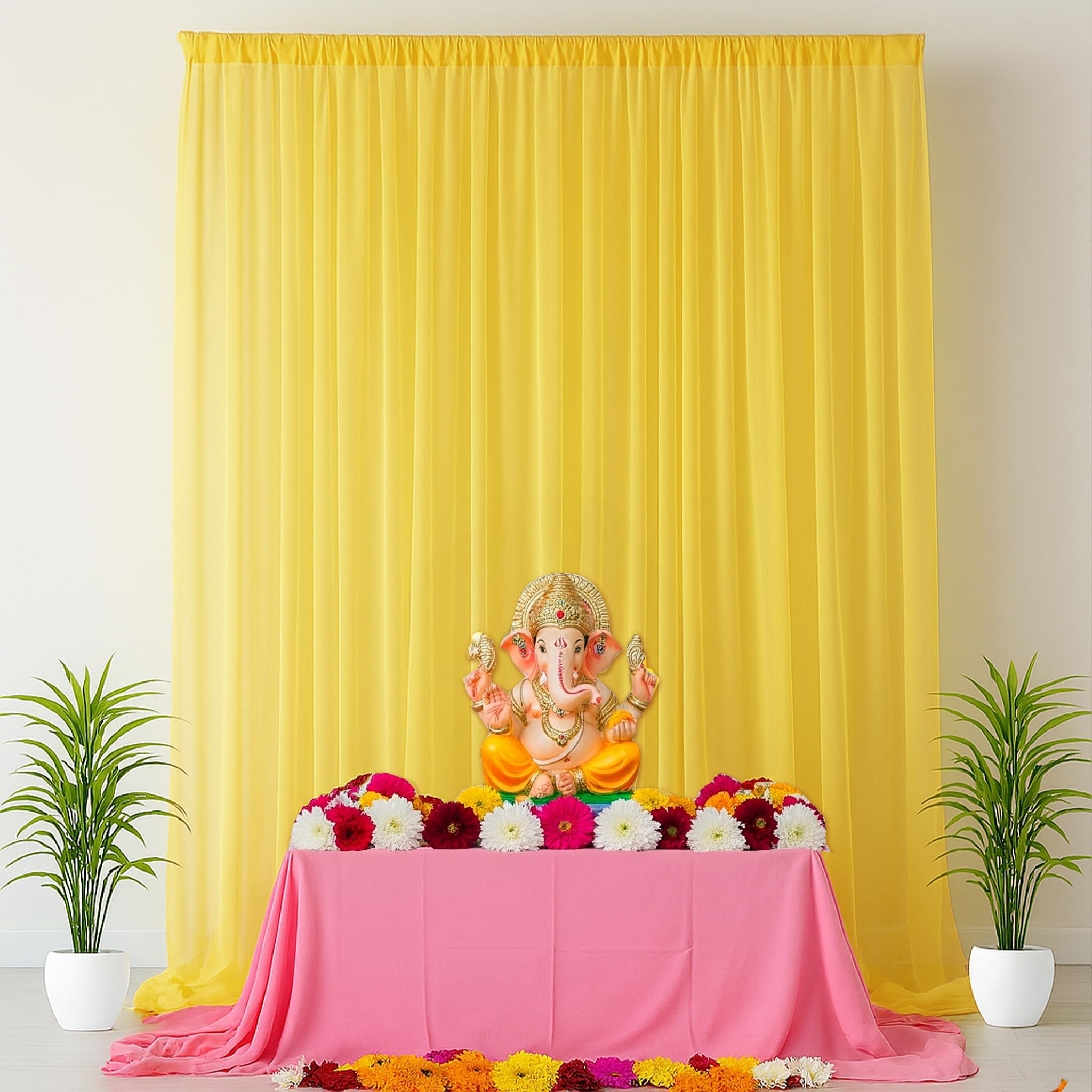 Yellow Bliss Ganpati Decor