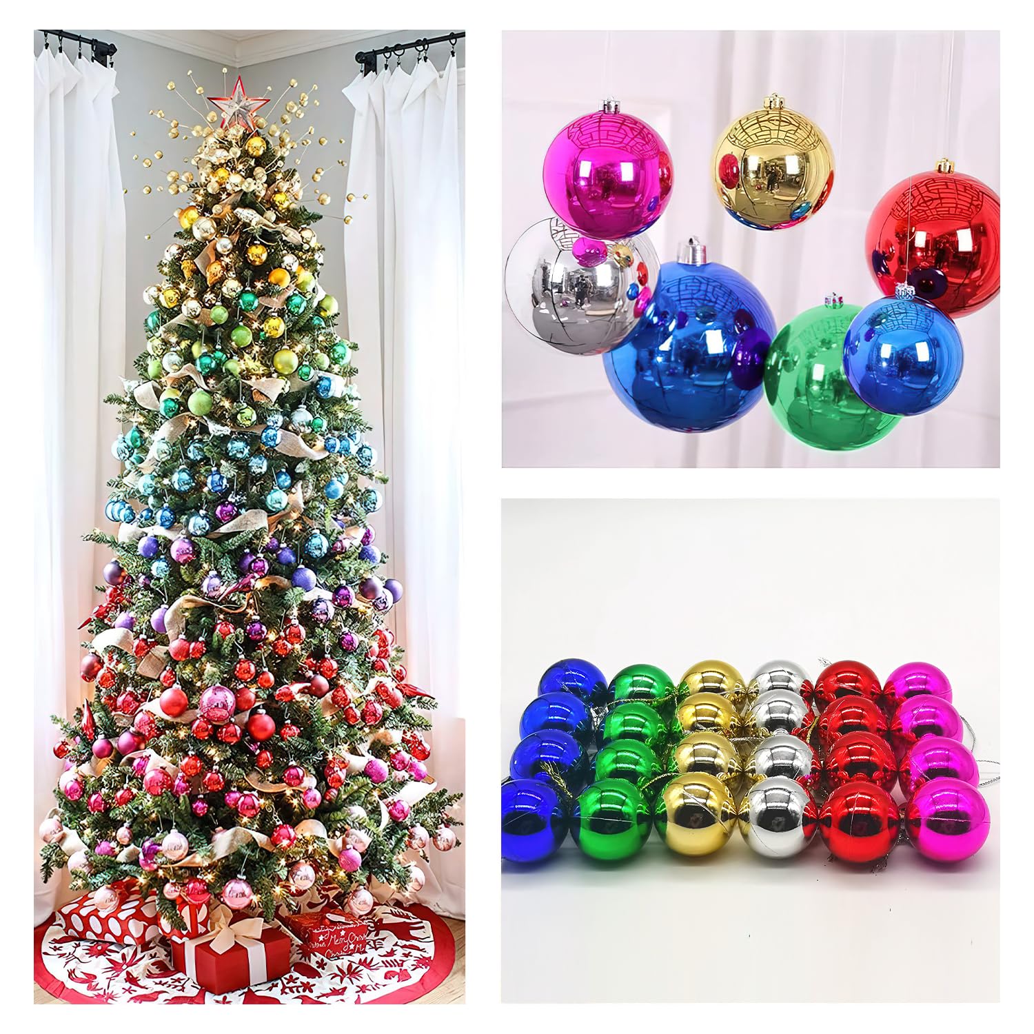 Multicolor Ornaments for Christmas Decoration