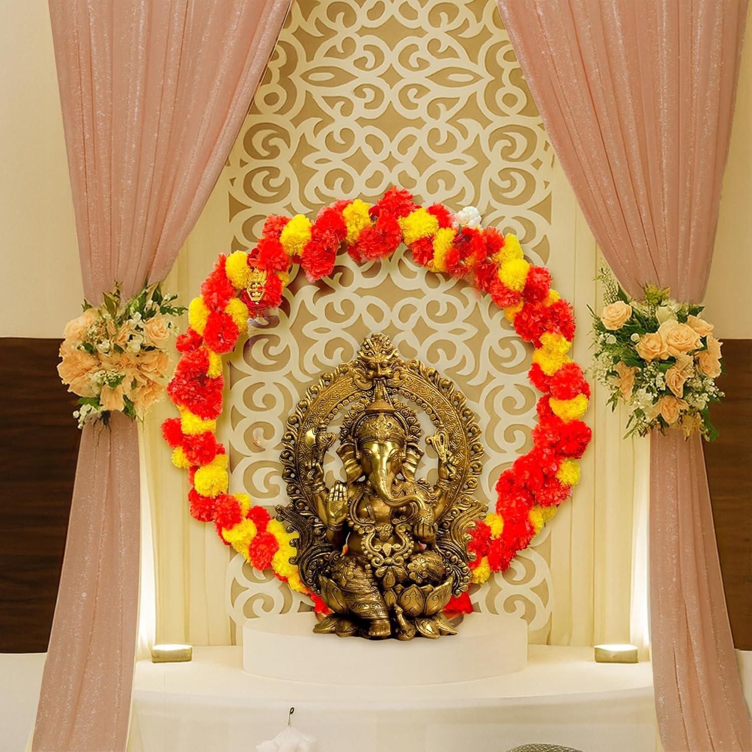 Ganpati Stand with Curtains