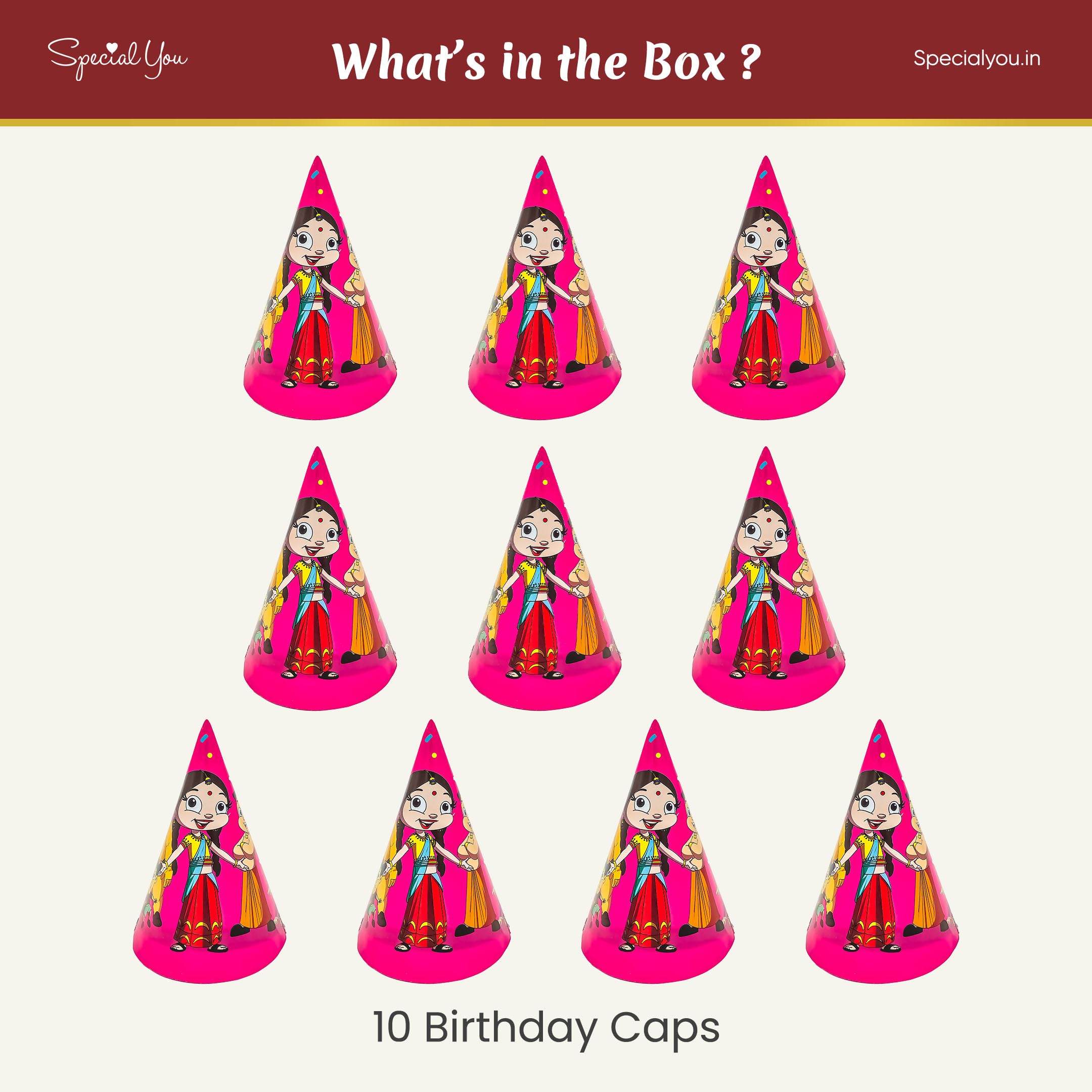 10 birthday caps