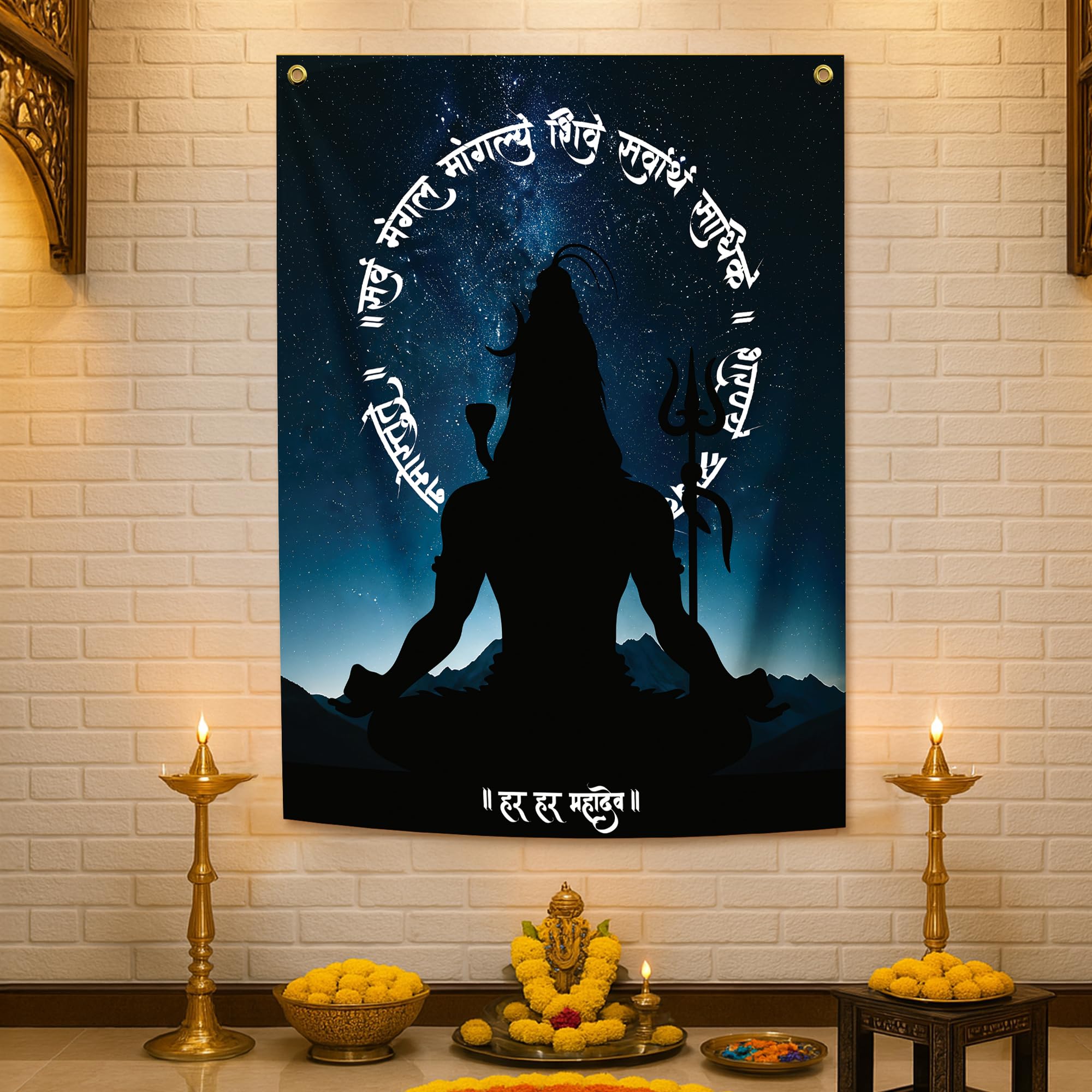 Shiv Ji Backdrop decoration