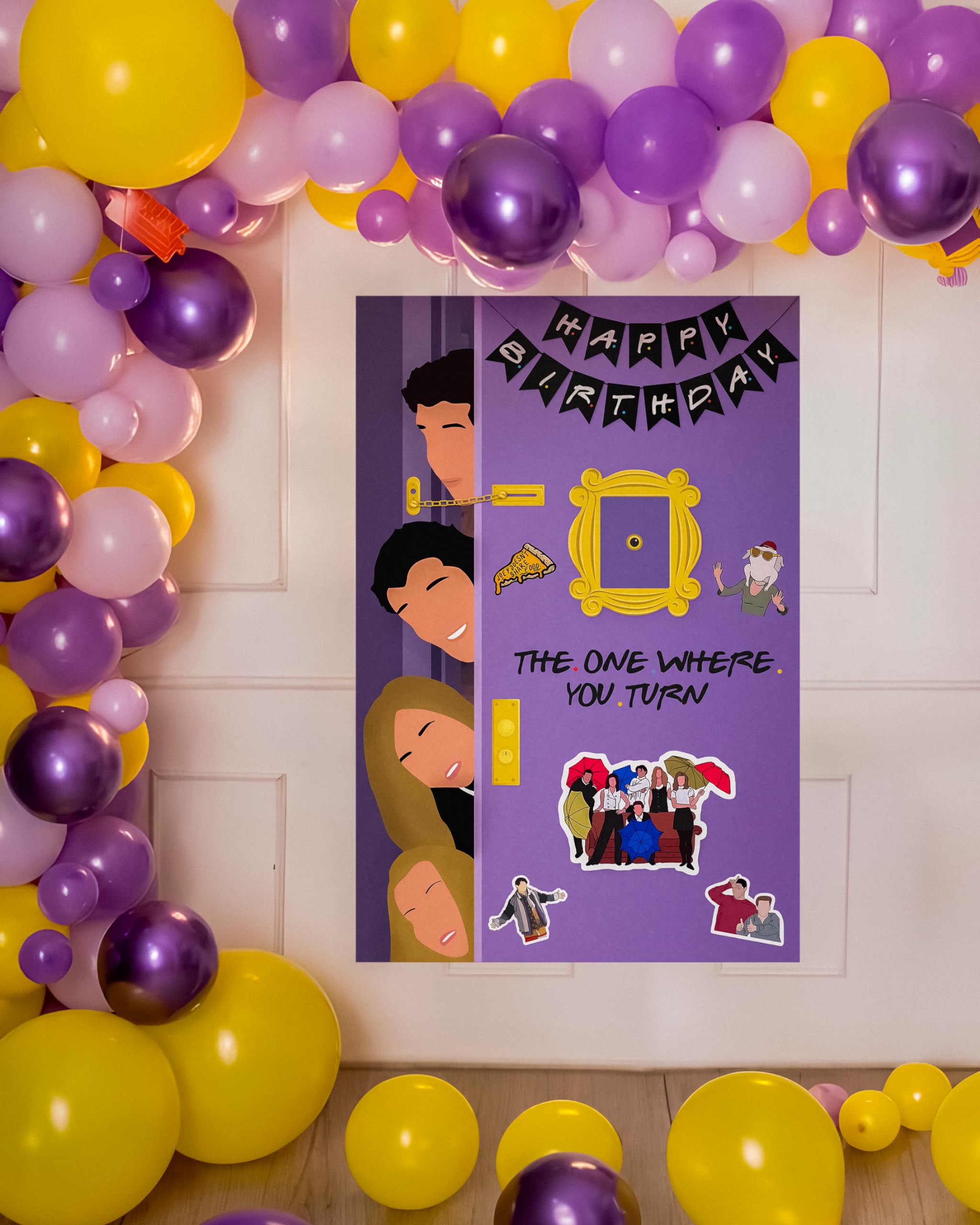 friends theme birthday decoration
