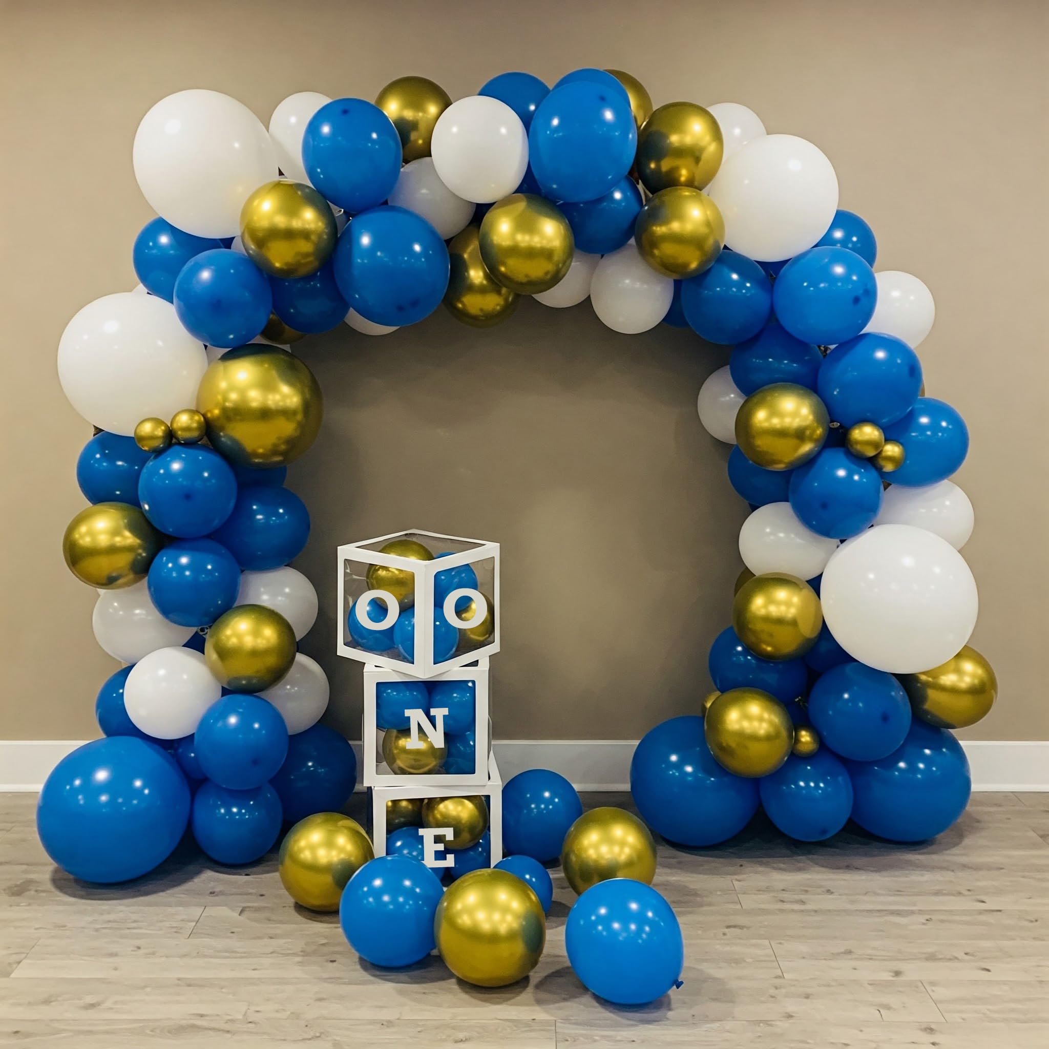 Blue Theme Decorations for Baby Boy- 35 pcs