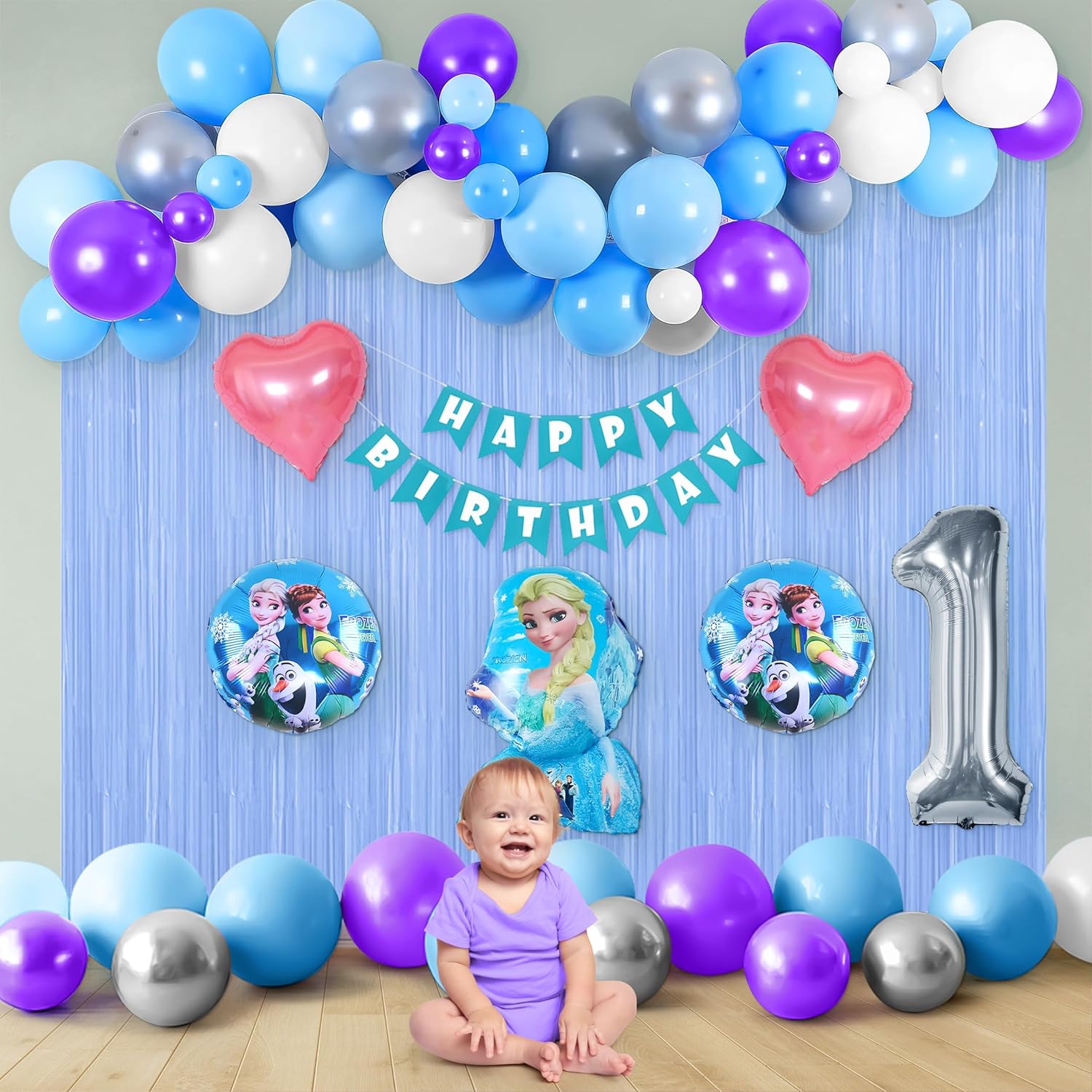 Frozen-Inspired Decor for a 1st Birthday