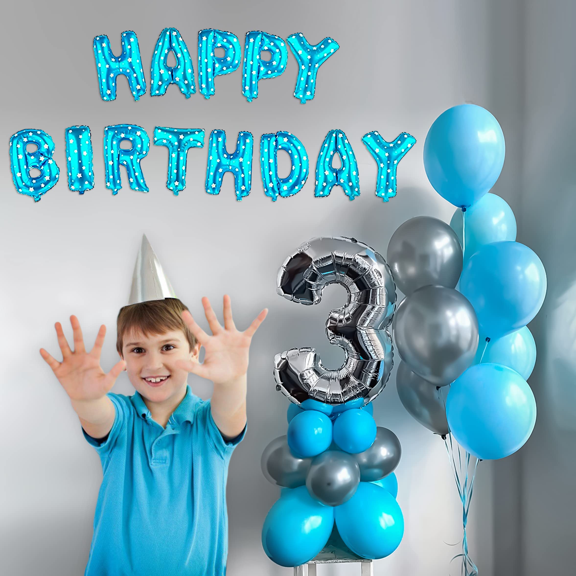 Charming Sky Colors DIY 3 NO. Birthday Kit