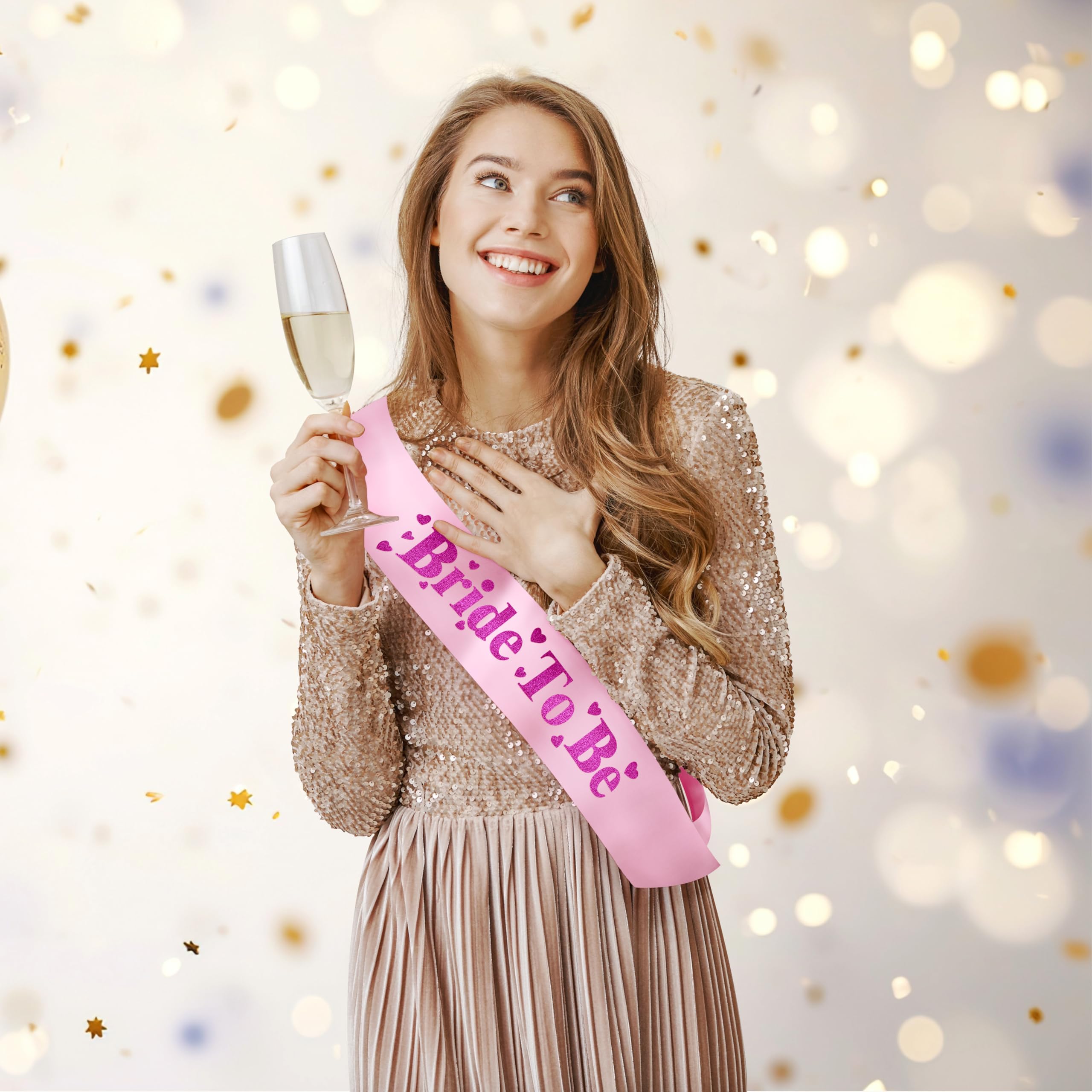 Bride to Be Pink Purple Sash