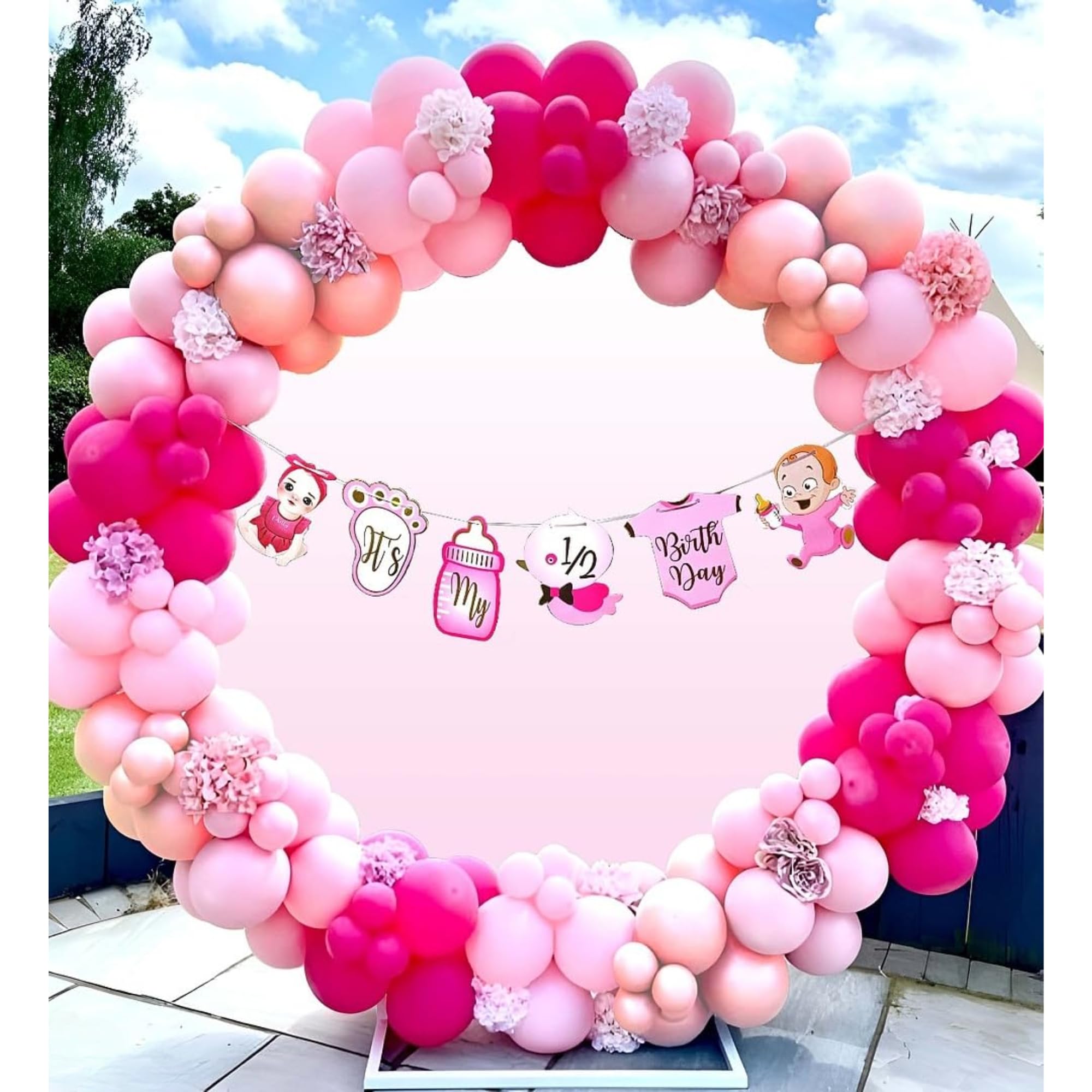 Baby girl Half Birthday DIY kit