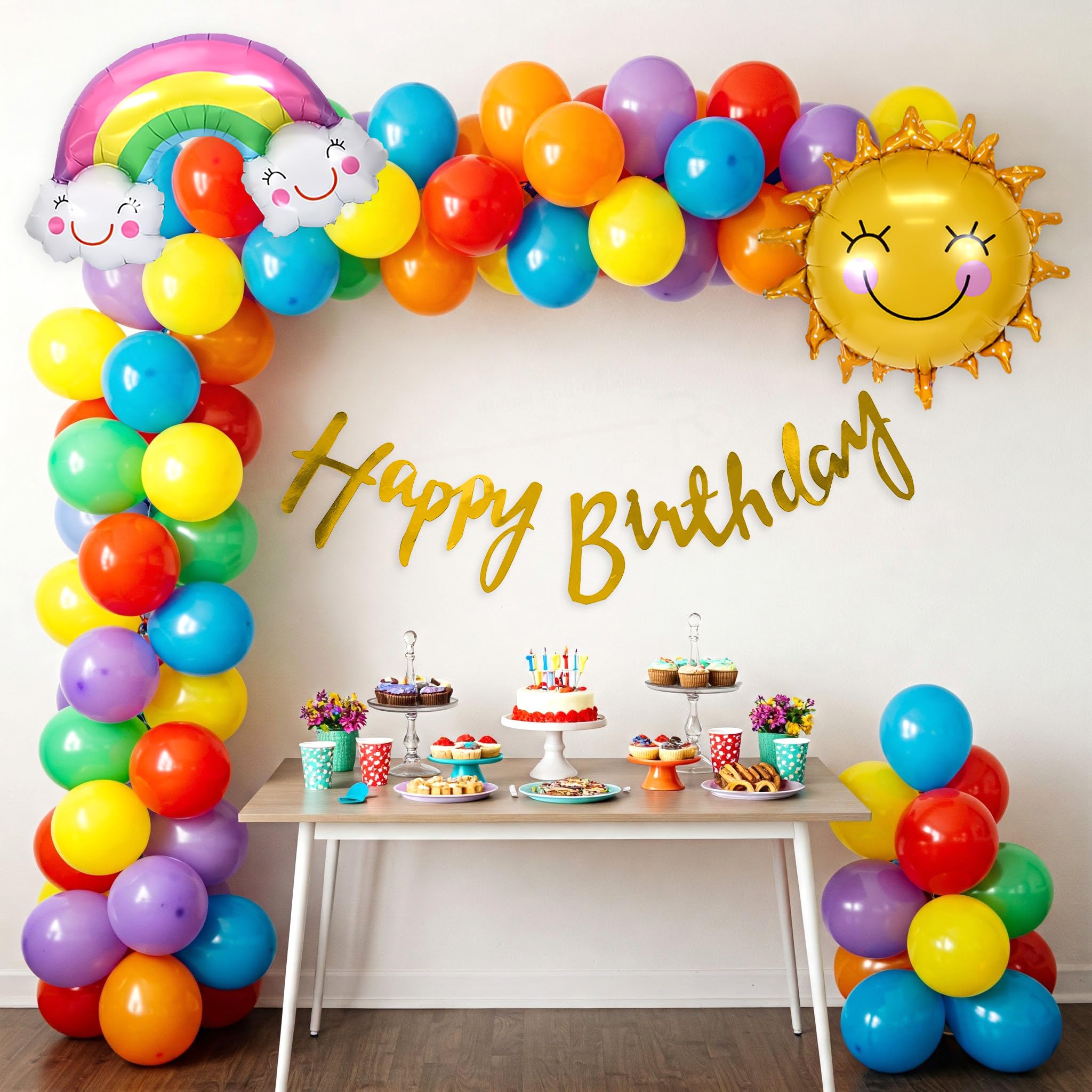 Multicolor Balloons Birthday Decoration