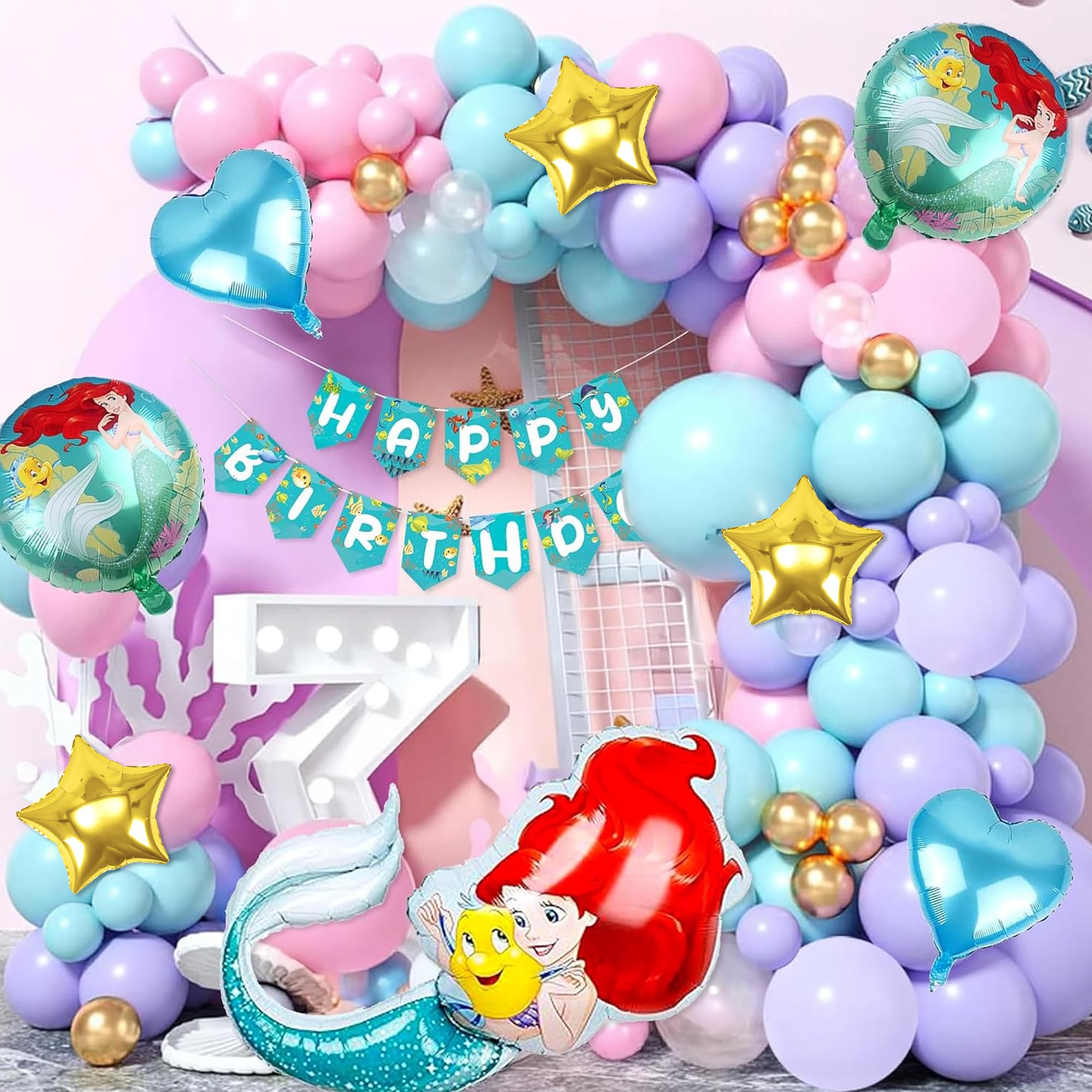 Mermaid Theme Birthday Decorations