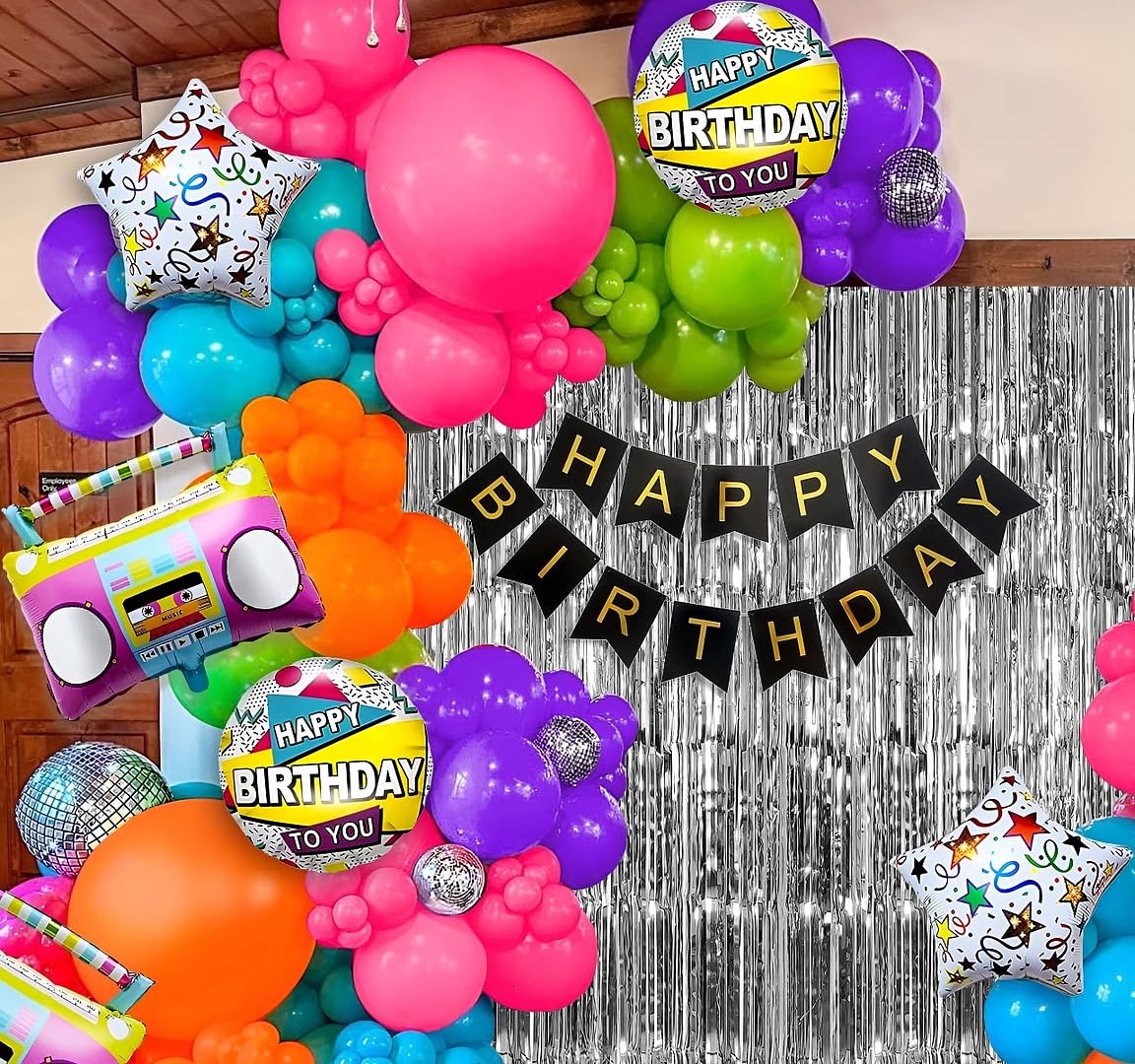 Retro theme Birthday decoration kit