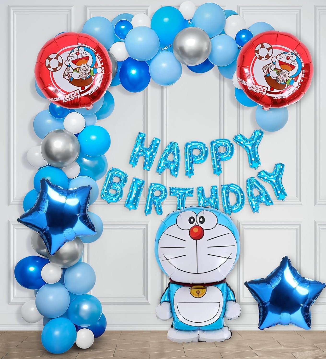 Doraemon happy birthday decoration-53pcs