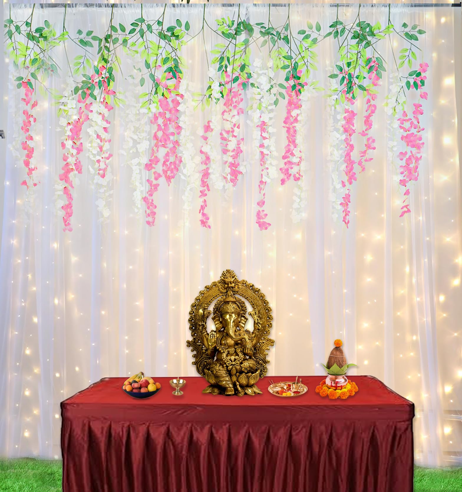 Divine Ganpati Light Pink Decor