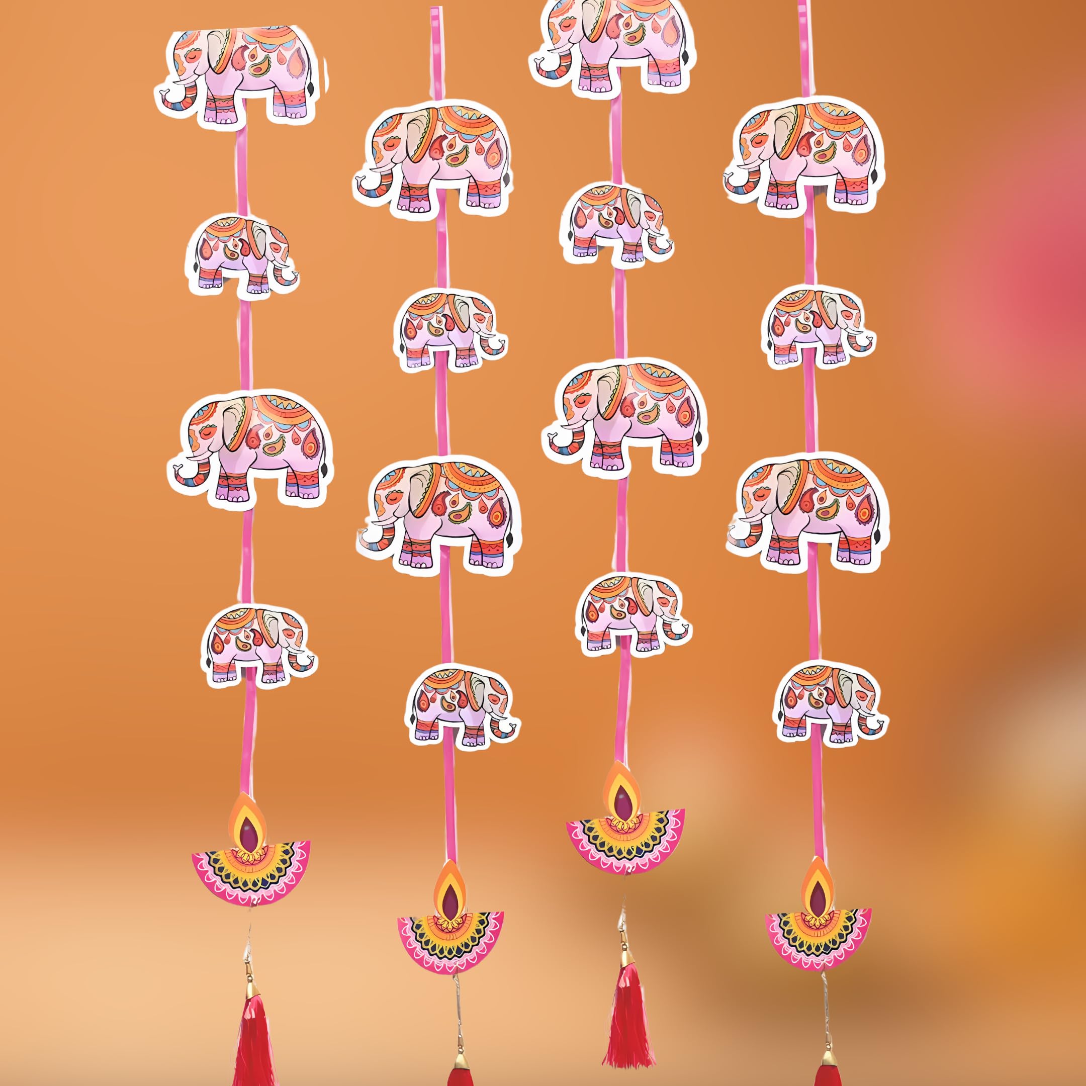 Mini Elephant Paper Frill for Decoration - Pack of 4