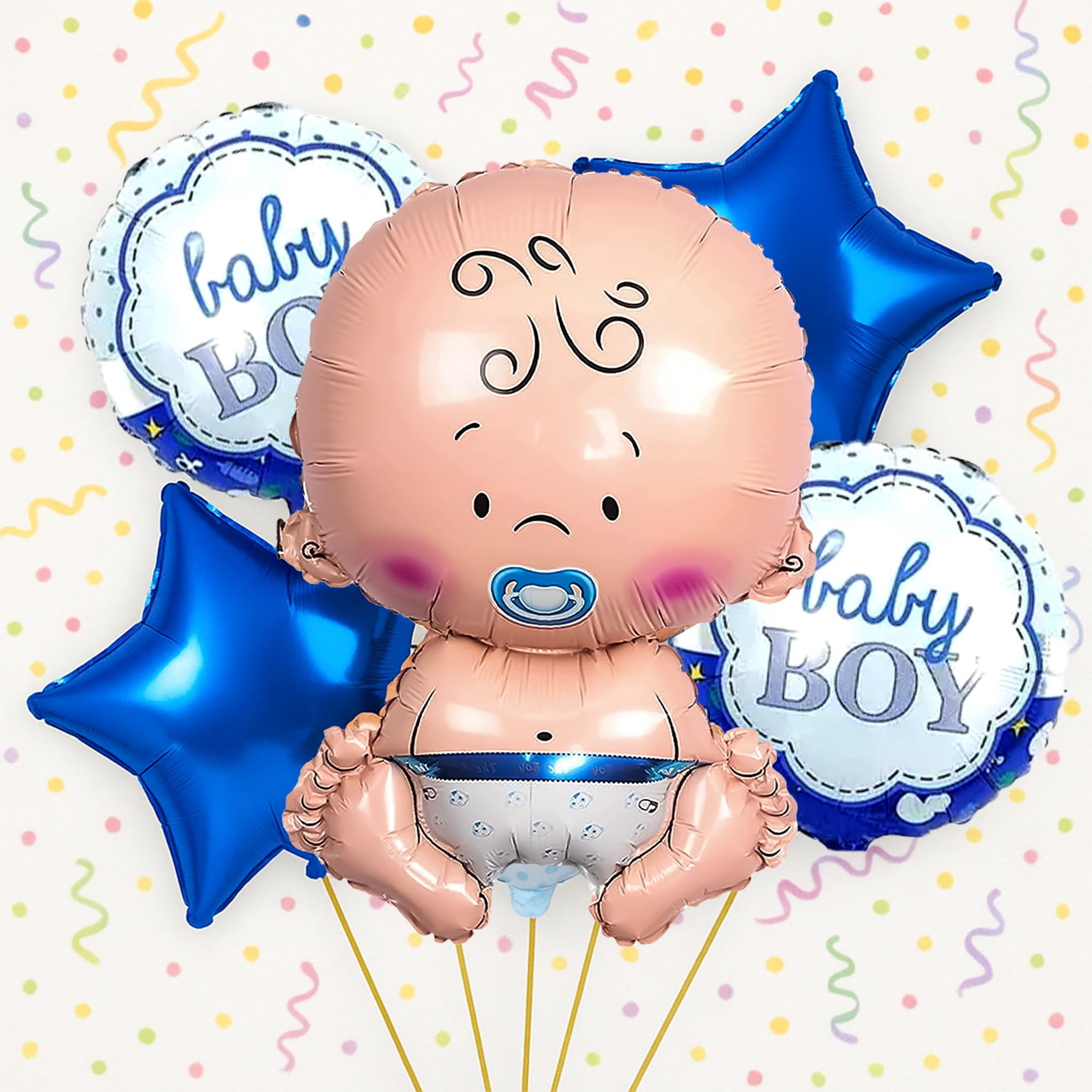 Baby Boy Foil Balloon Set-5pcs