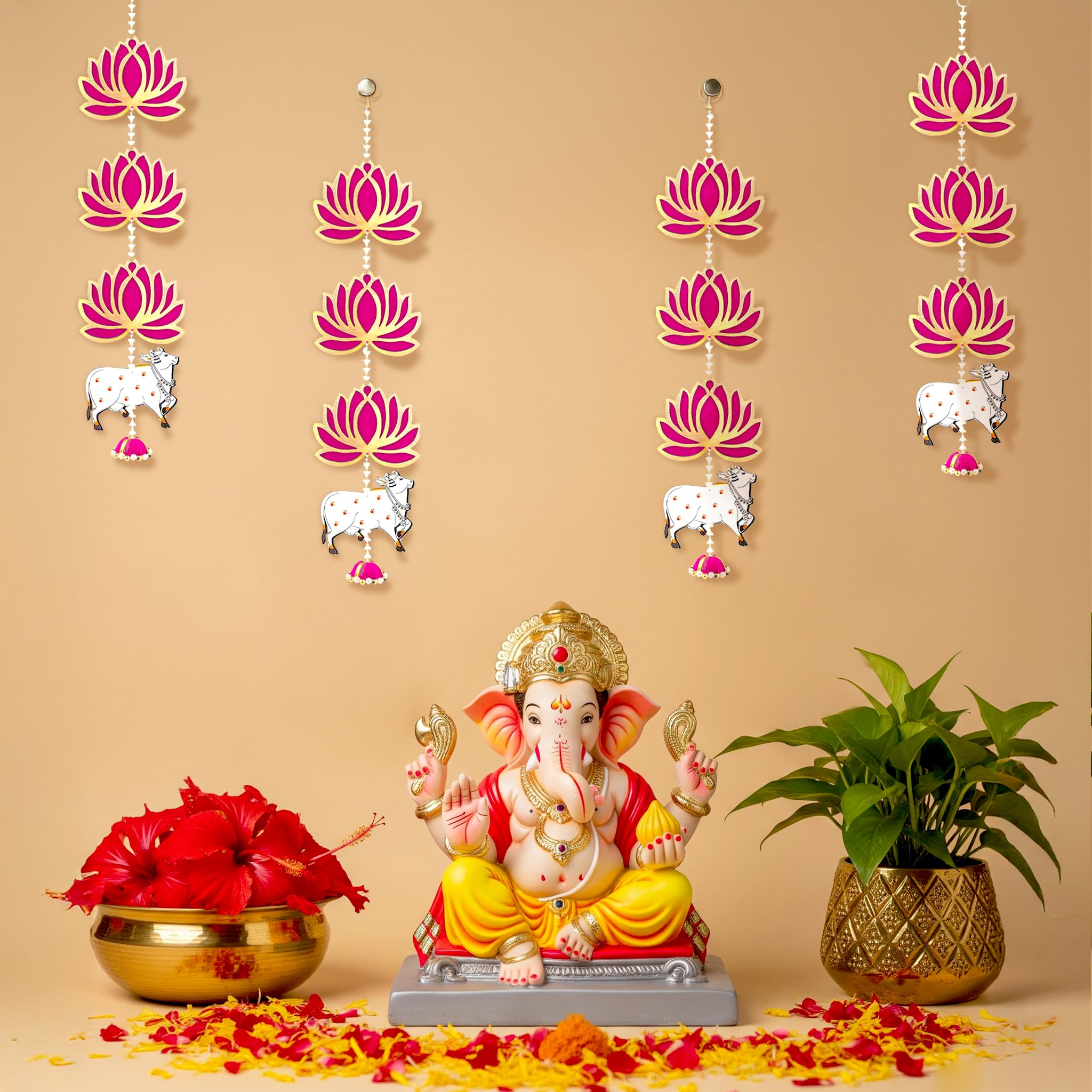 Lotus Hanging for Ganpati Decor