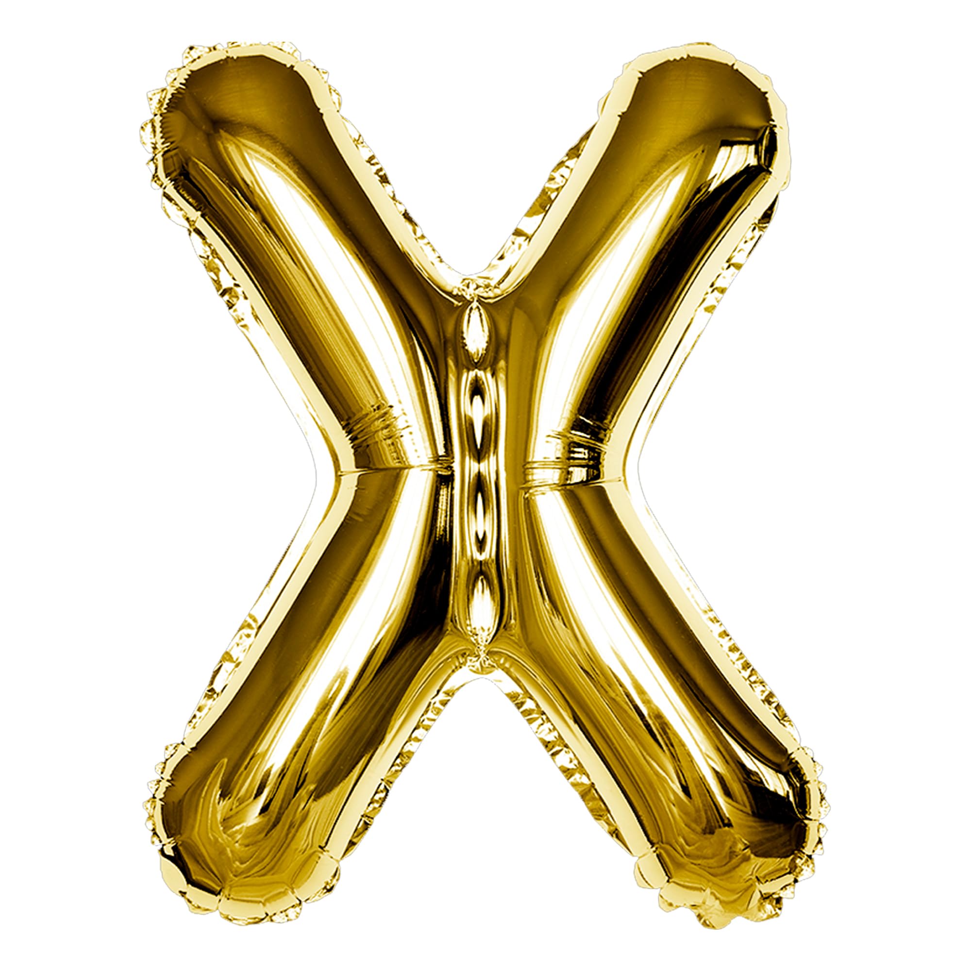 Gold X Letter Foil Balloon