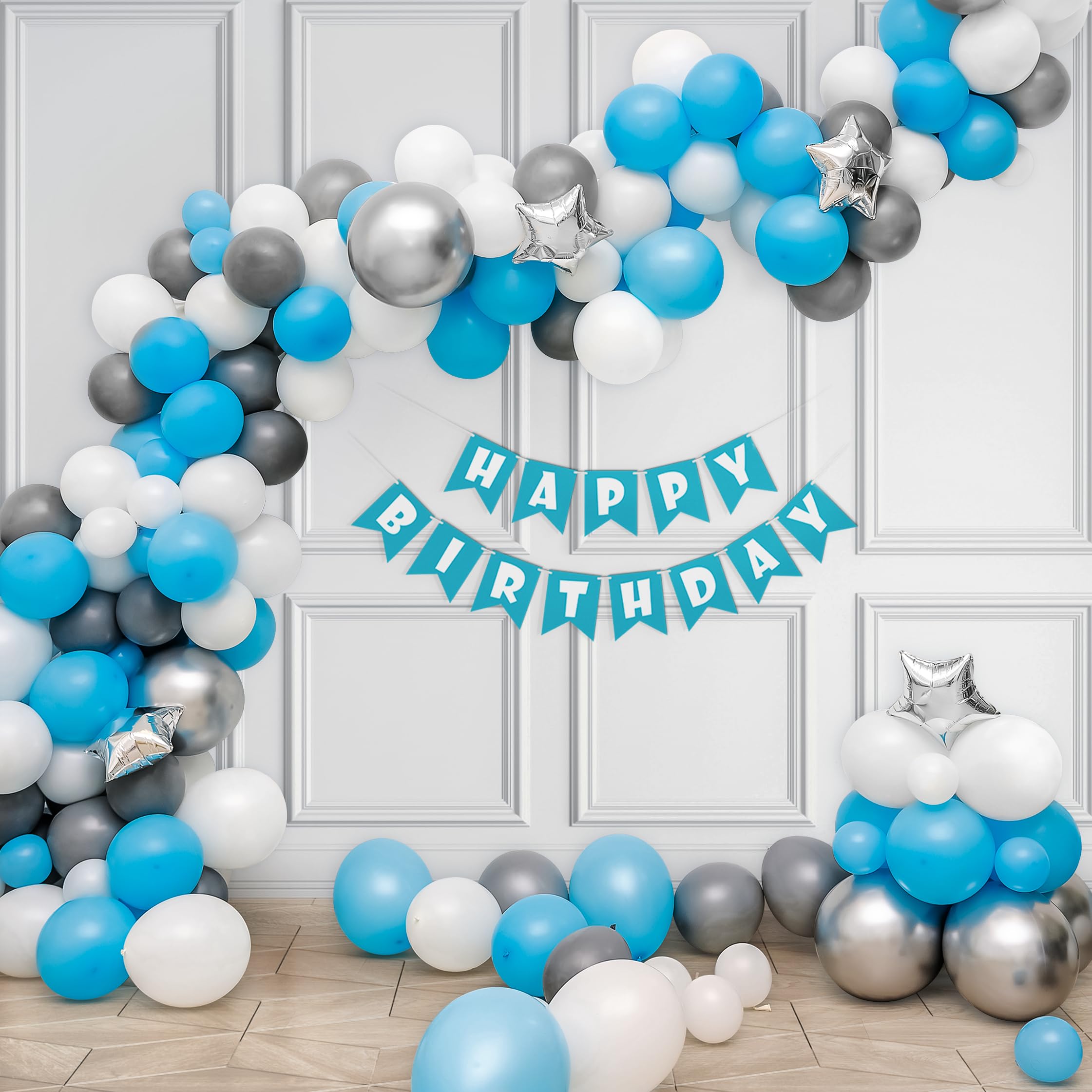 blue theme birthday