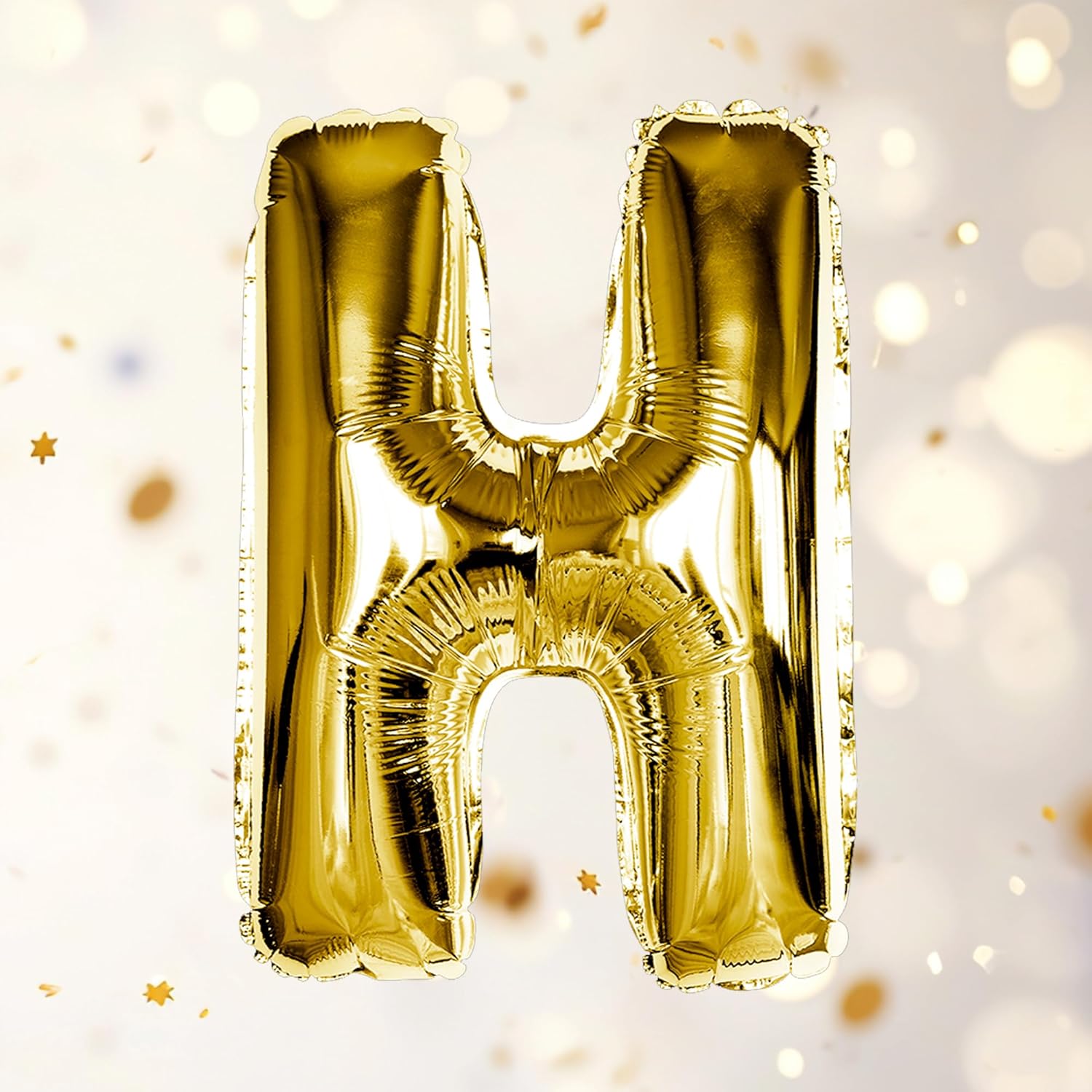 Gold H Letter Foil Balloon