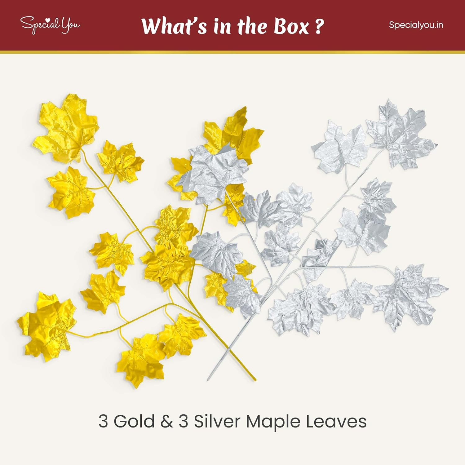 silver & gold leaves