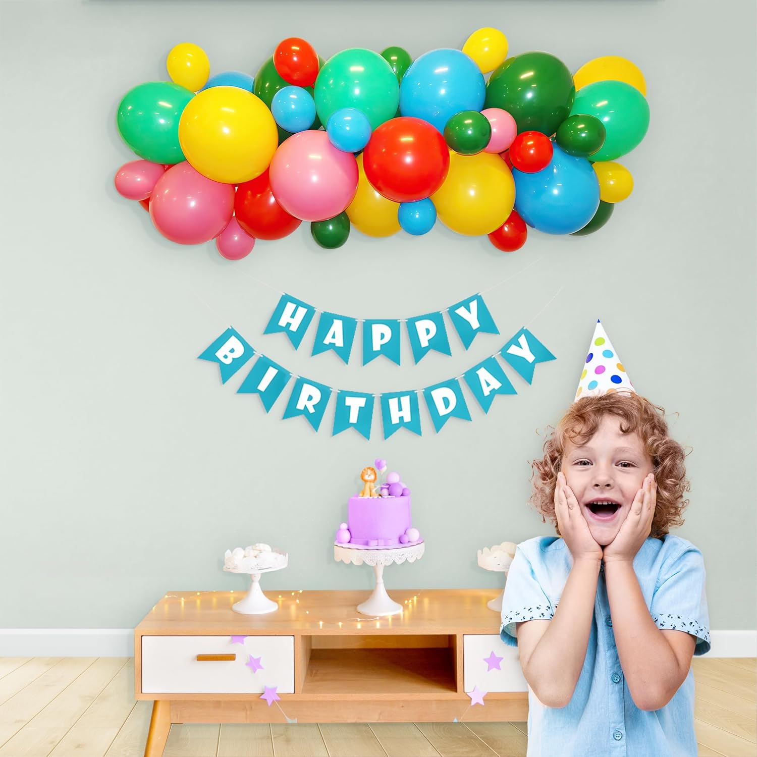 Various Colors DIY Happy Birthday Decoration Combo