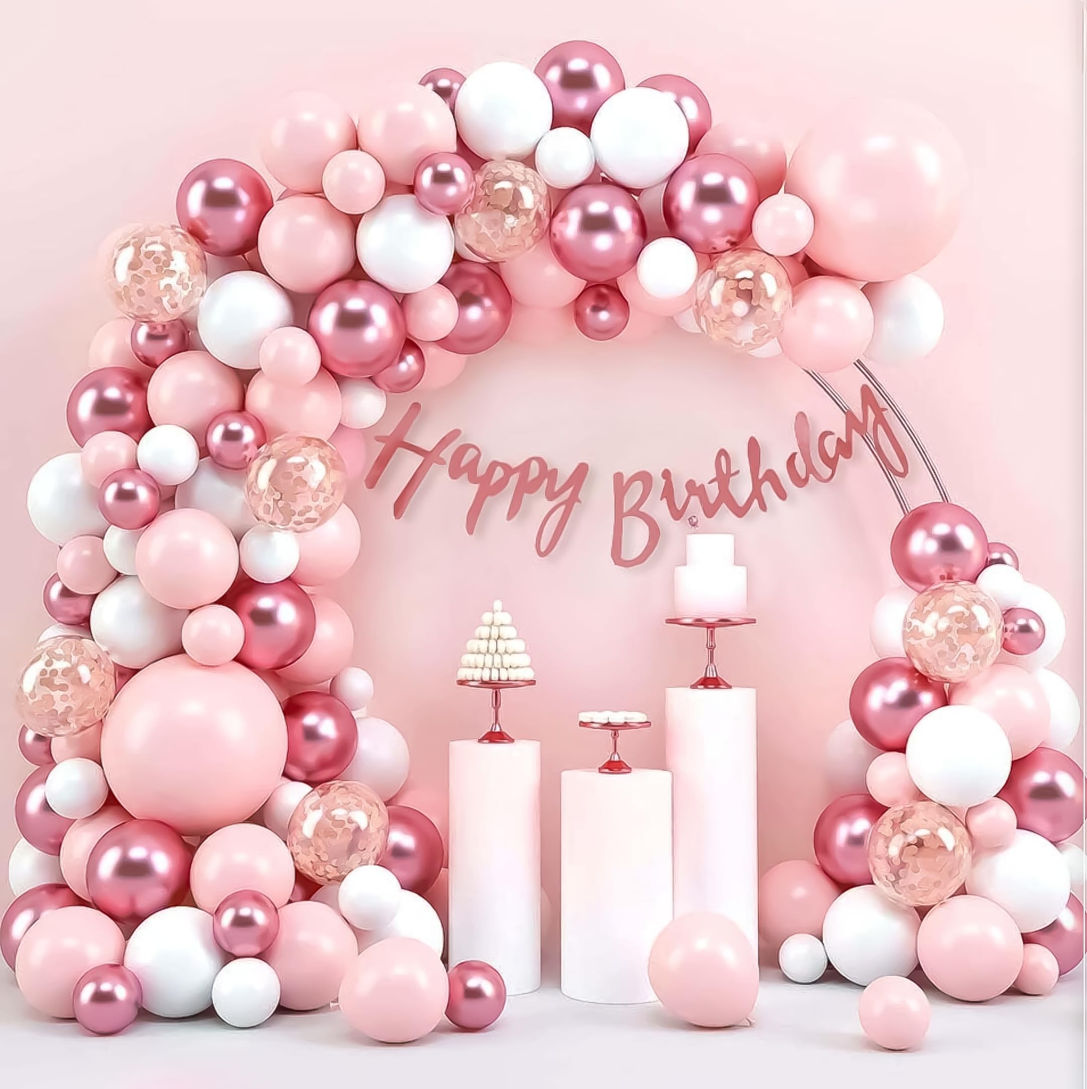 Pink Theme Birthday Decoration Kit for Girls