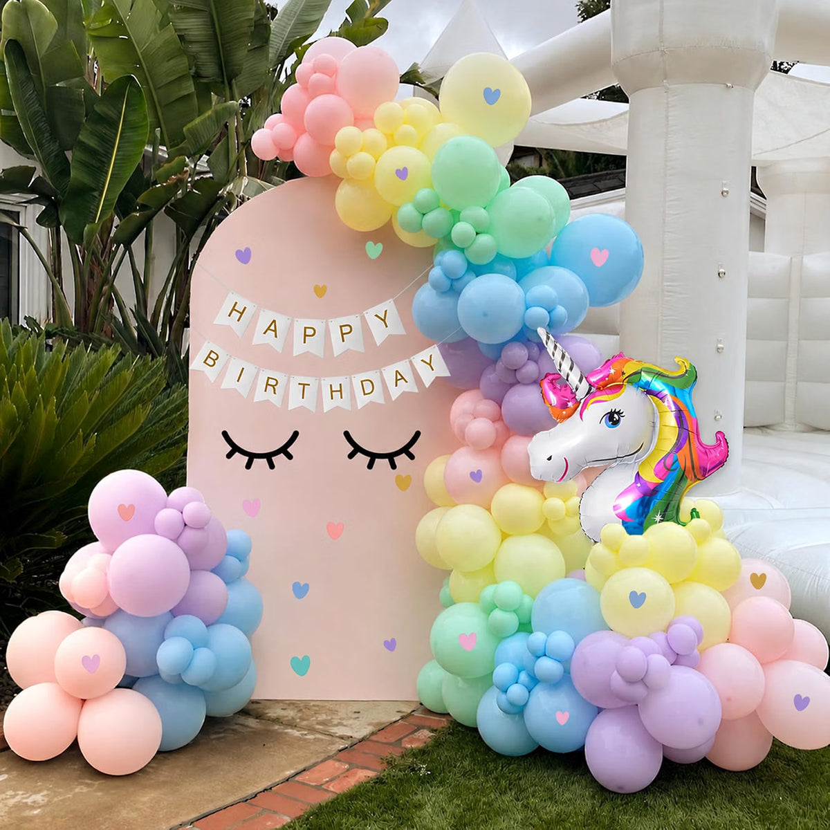 Unicorn Theme Happy Birthday Decorations For Kids