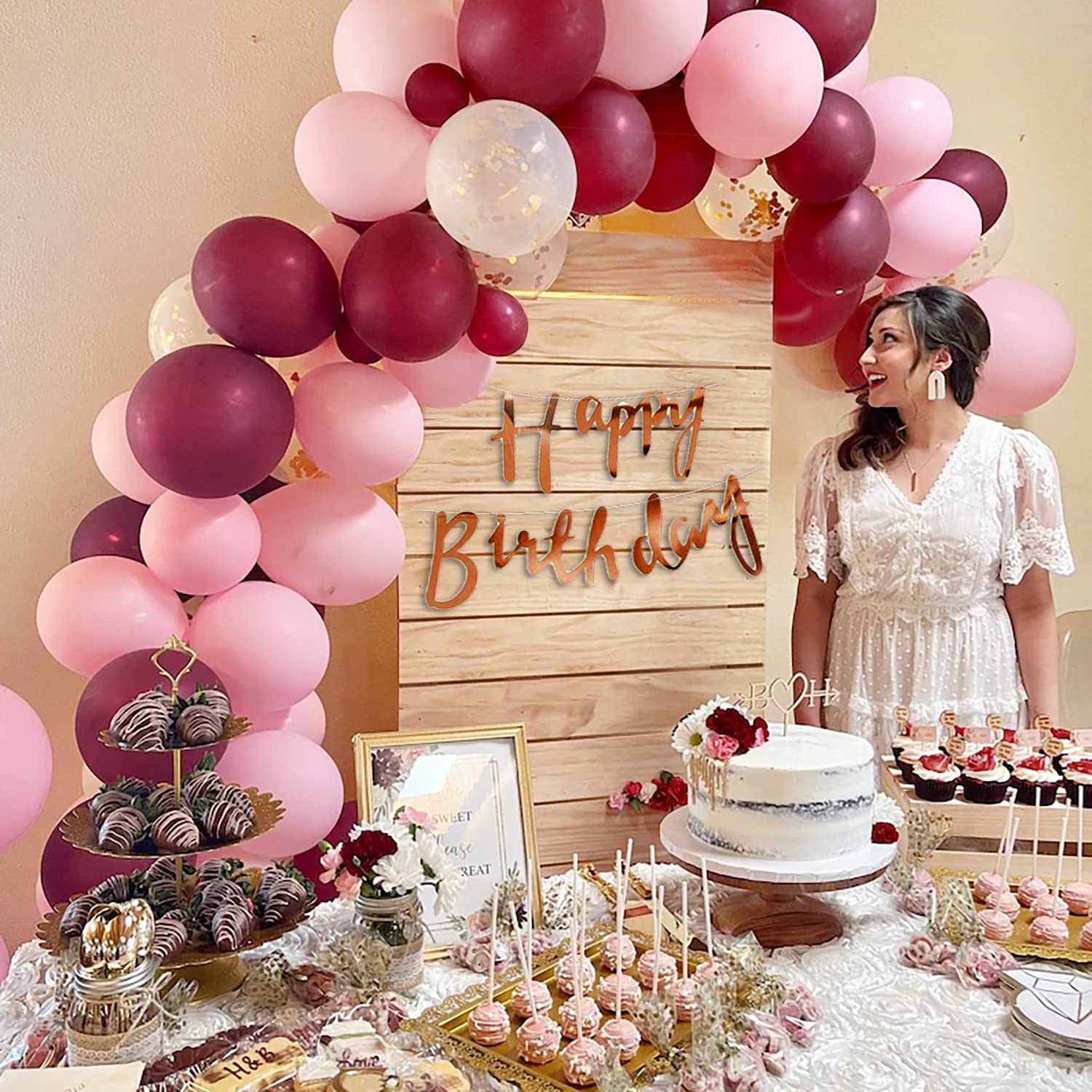 pink balloons