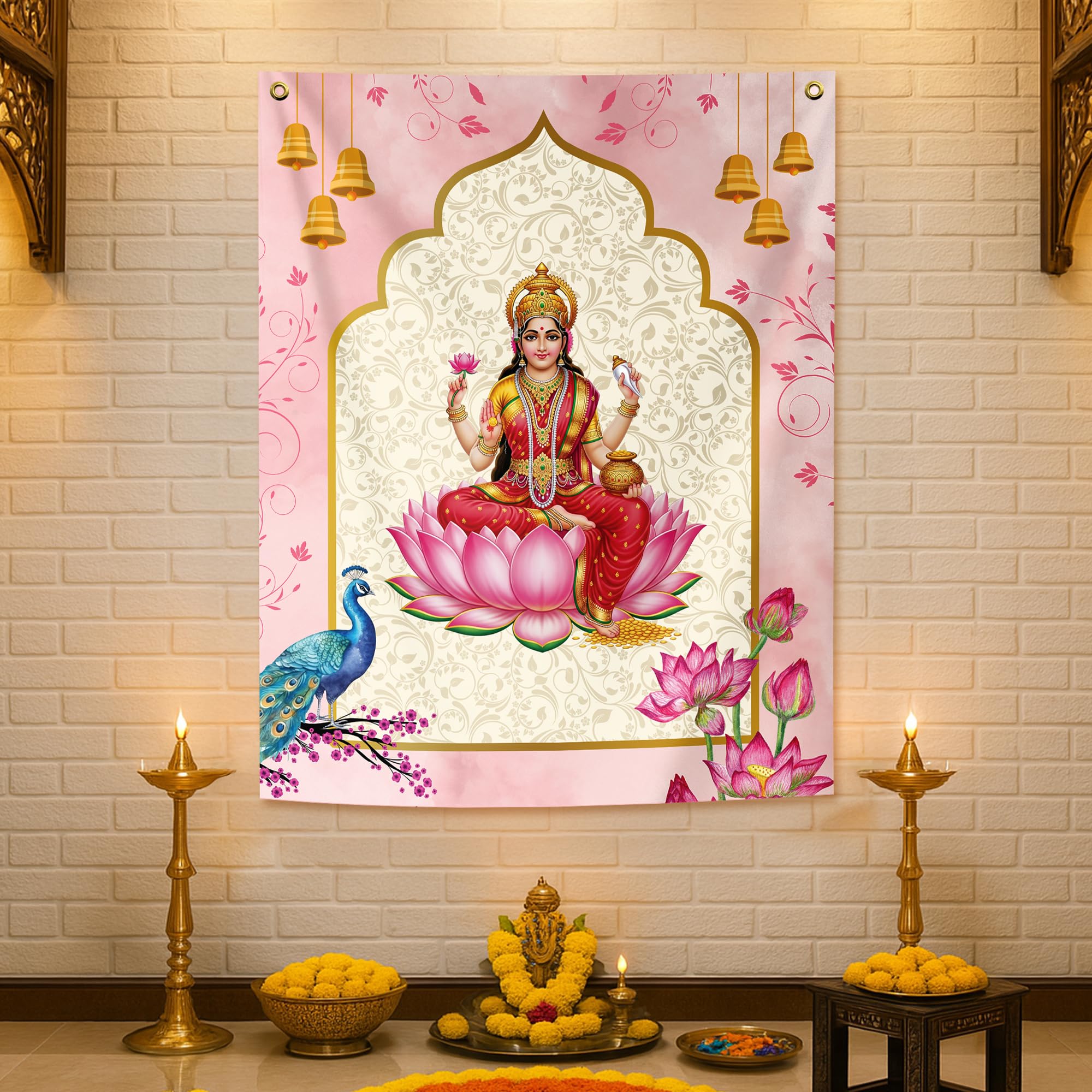 Laxmi Ji Backdrop for Diwali