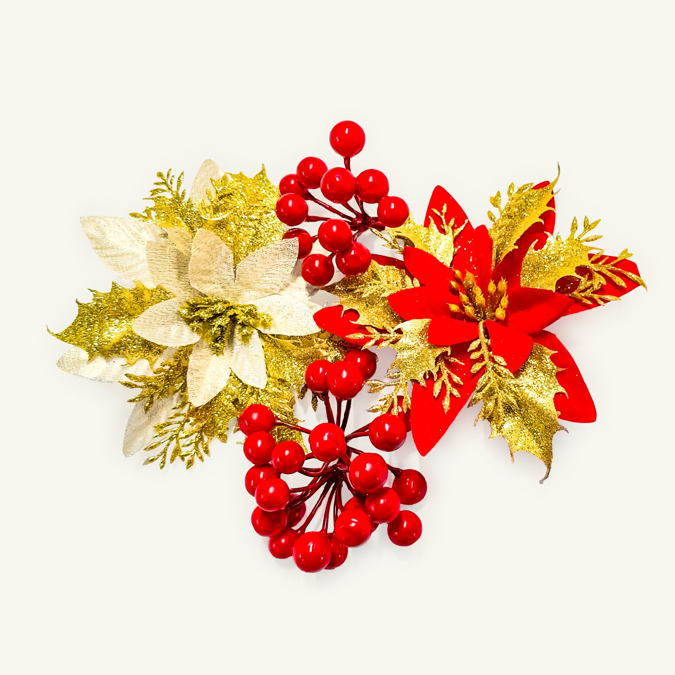 artificial poinsettias flowers