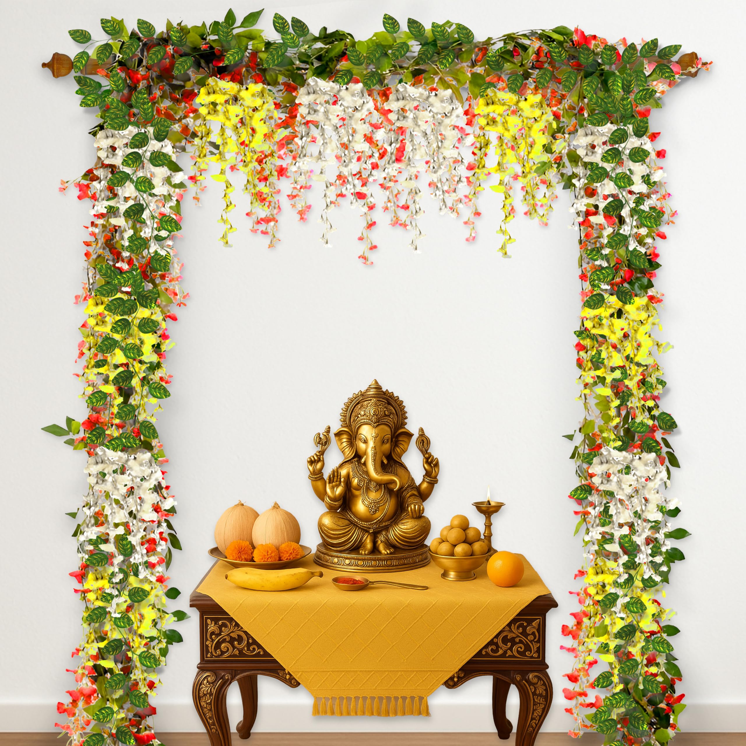 Traditional Ganesh Pooja Look