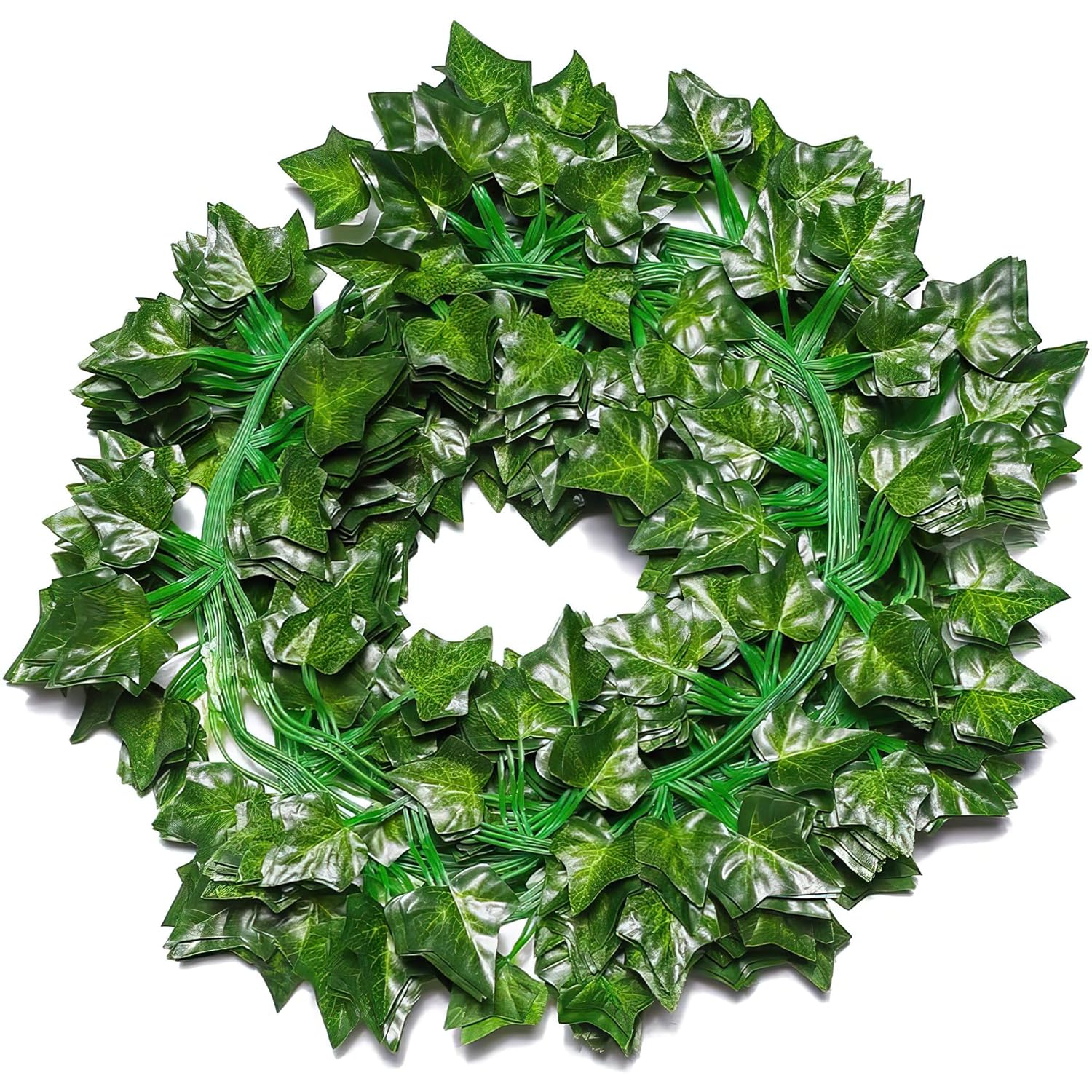 Artificial Green Leaves Vines for Decoration Wall - 6 Pieces