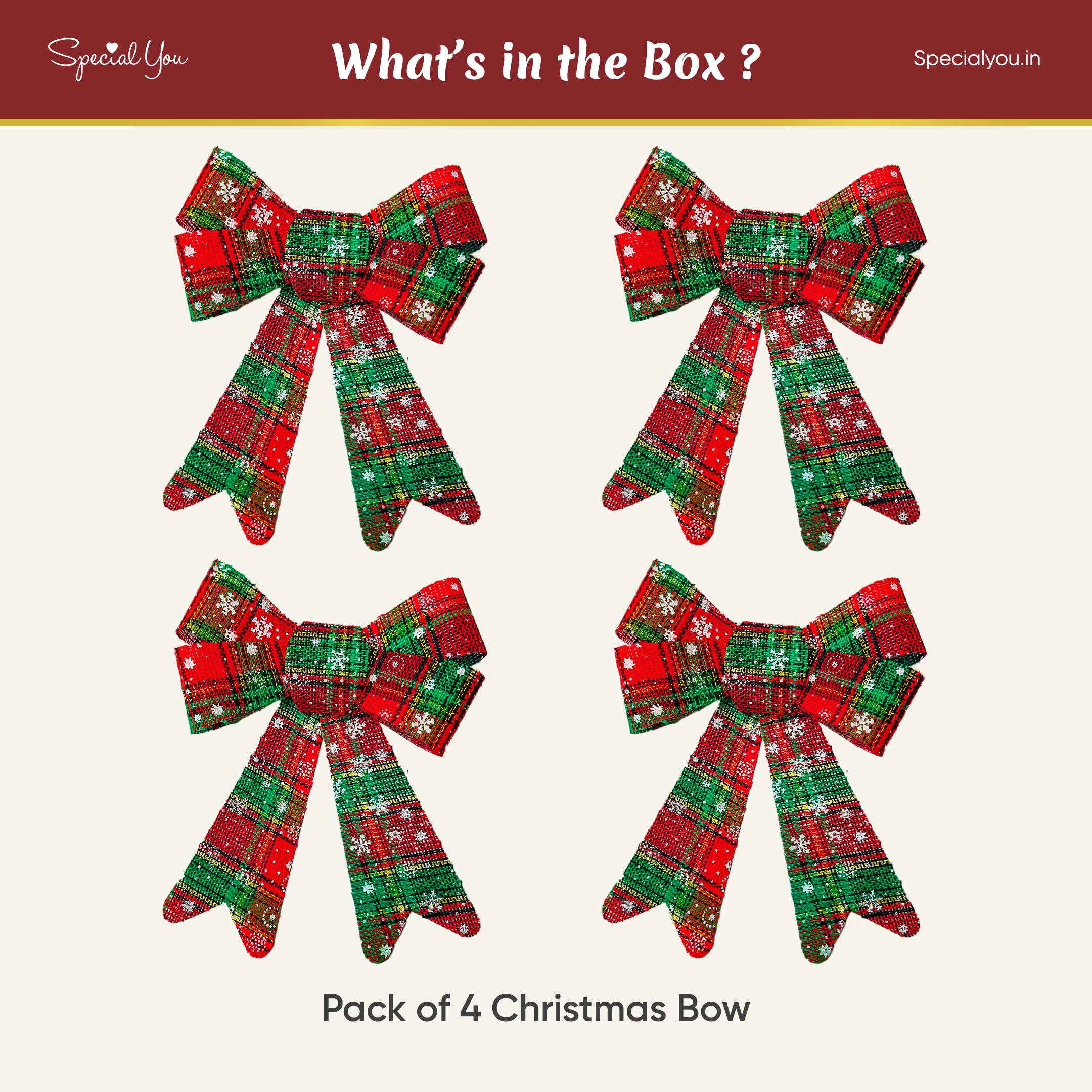 4 christmas bow