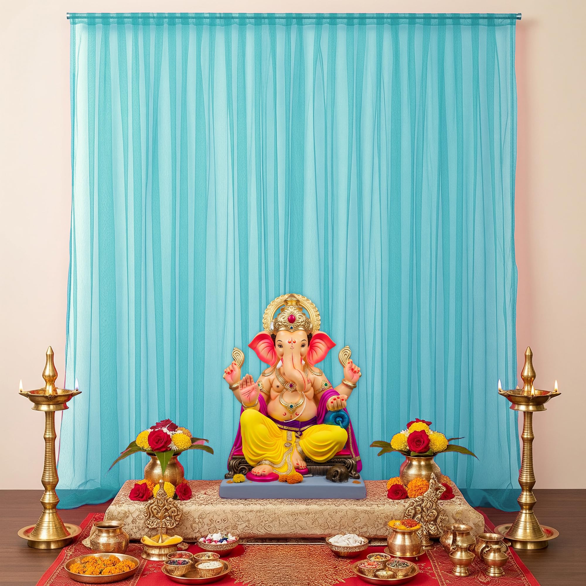 Shree Ganesh Turquoise Decor