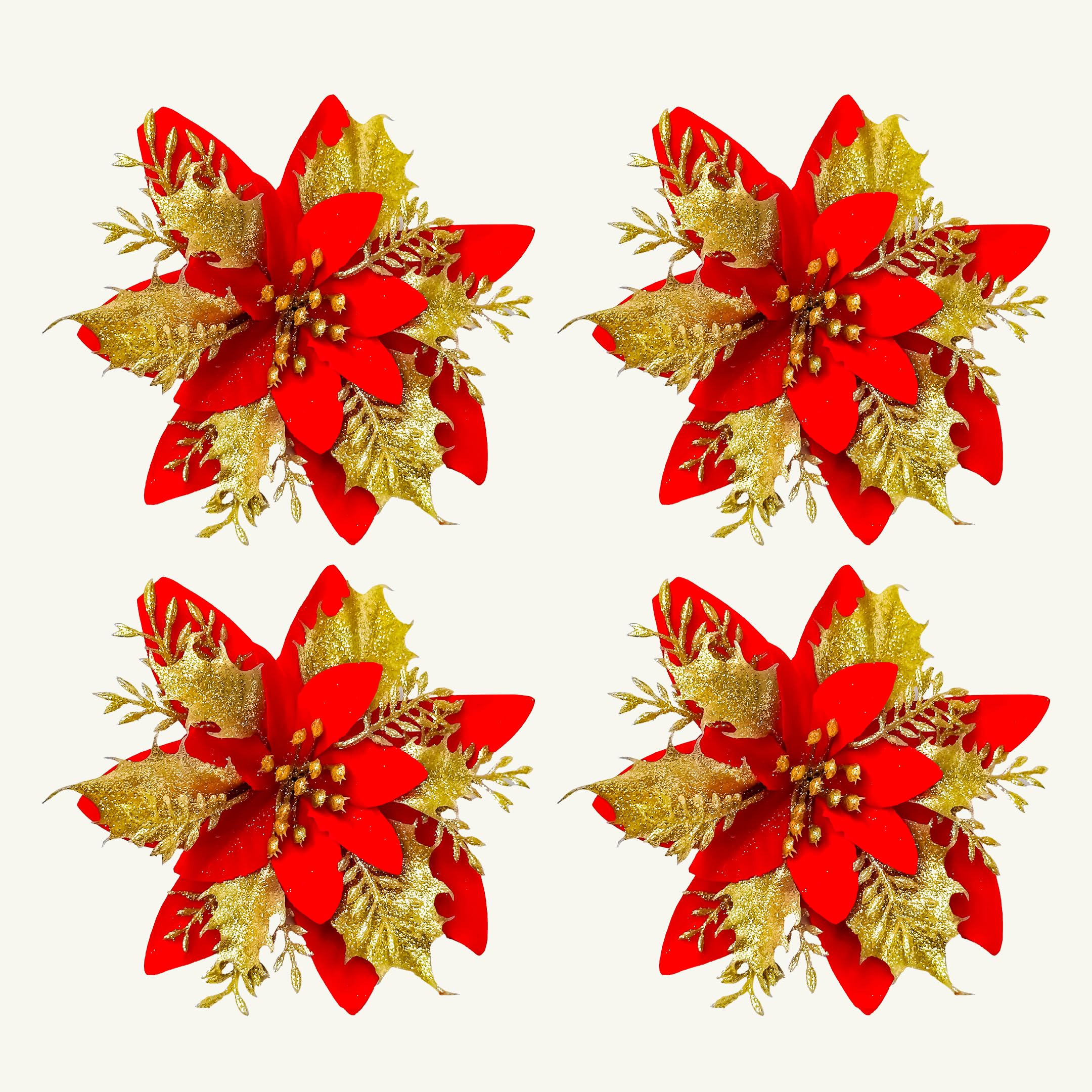Artificial poinsettias